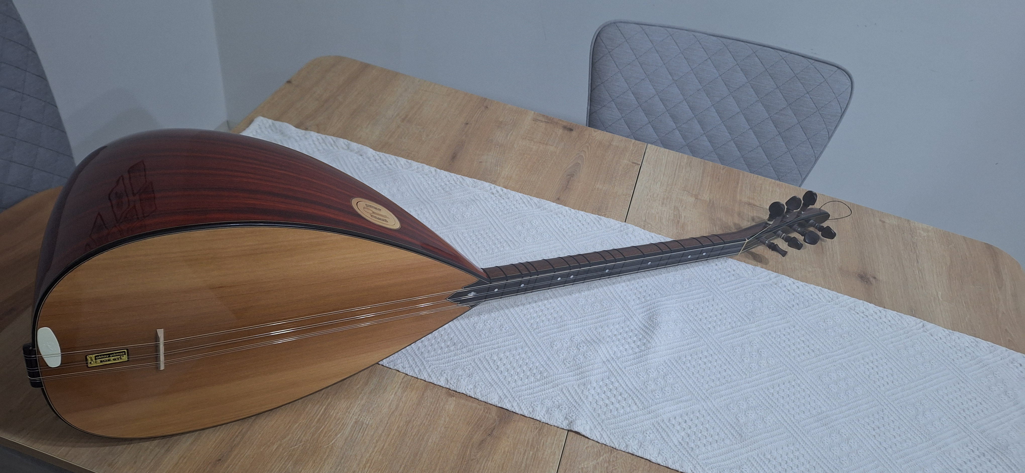 Paduk Kısa Sap Profesyonel Bağlama 8