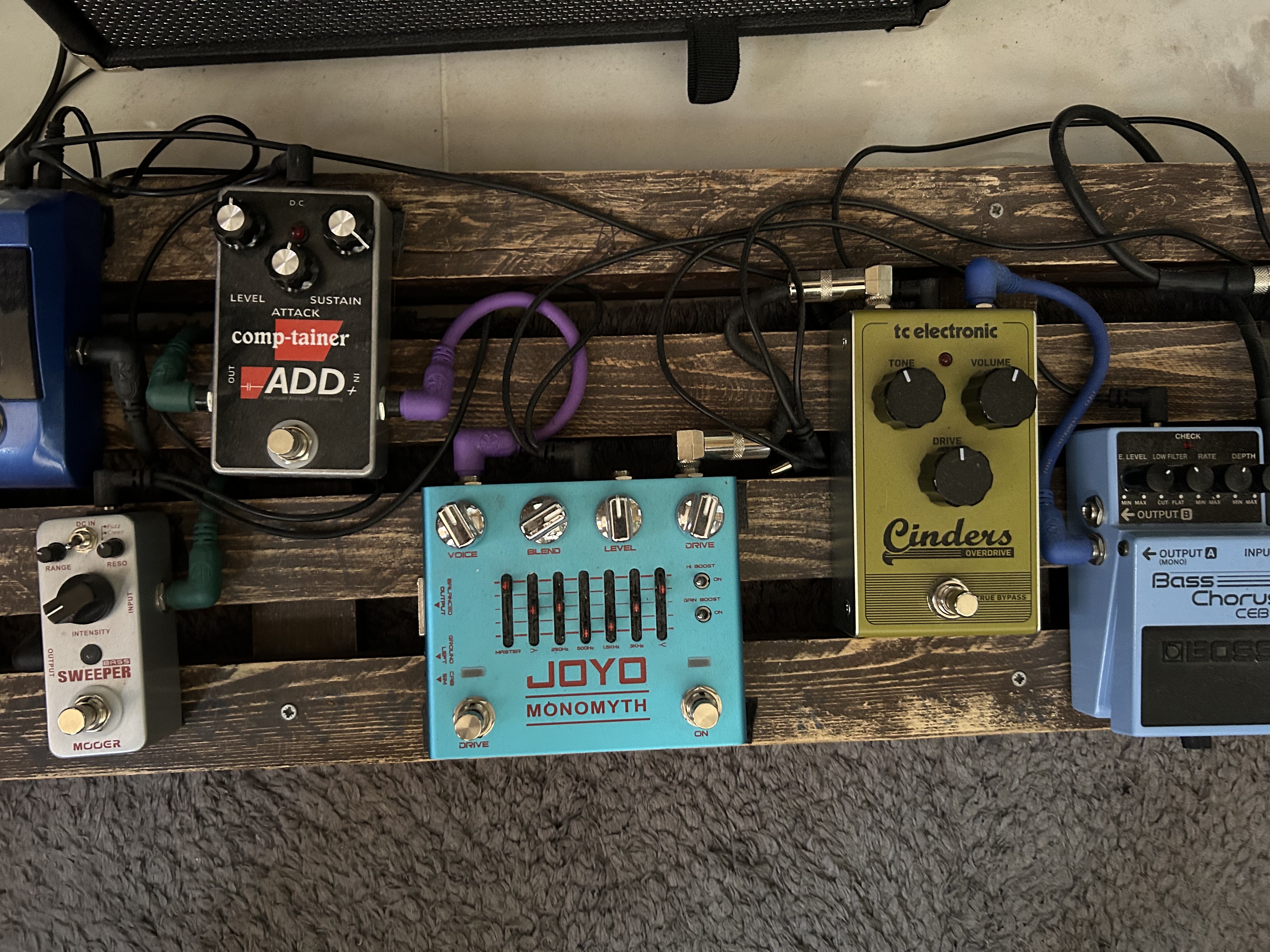 Bass pedal setup 2