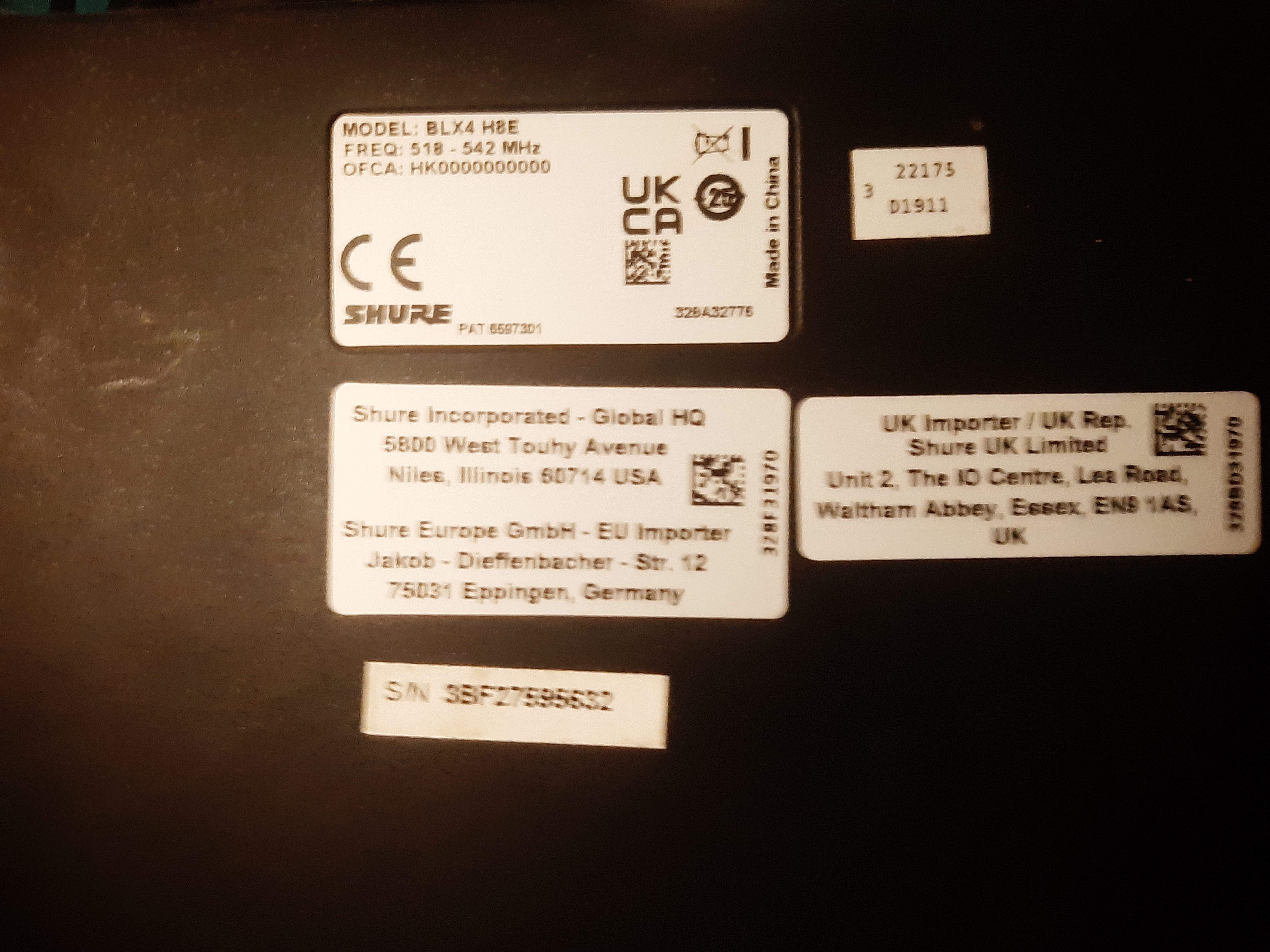 shure blx4 h8e telsiz mikrofon 6