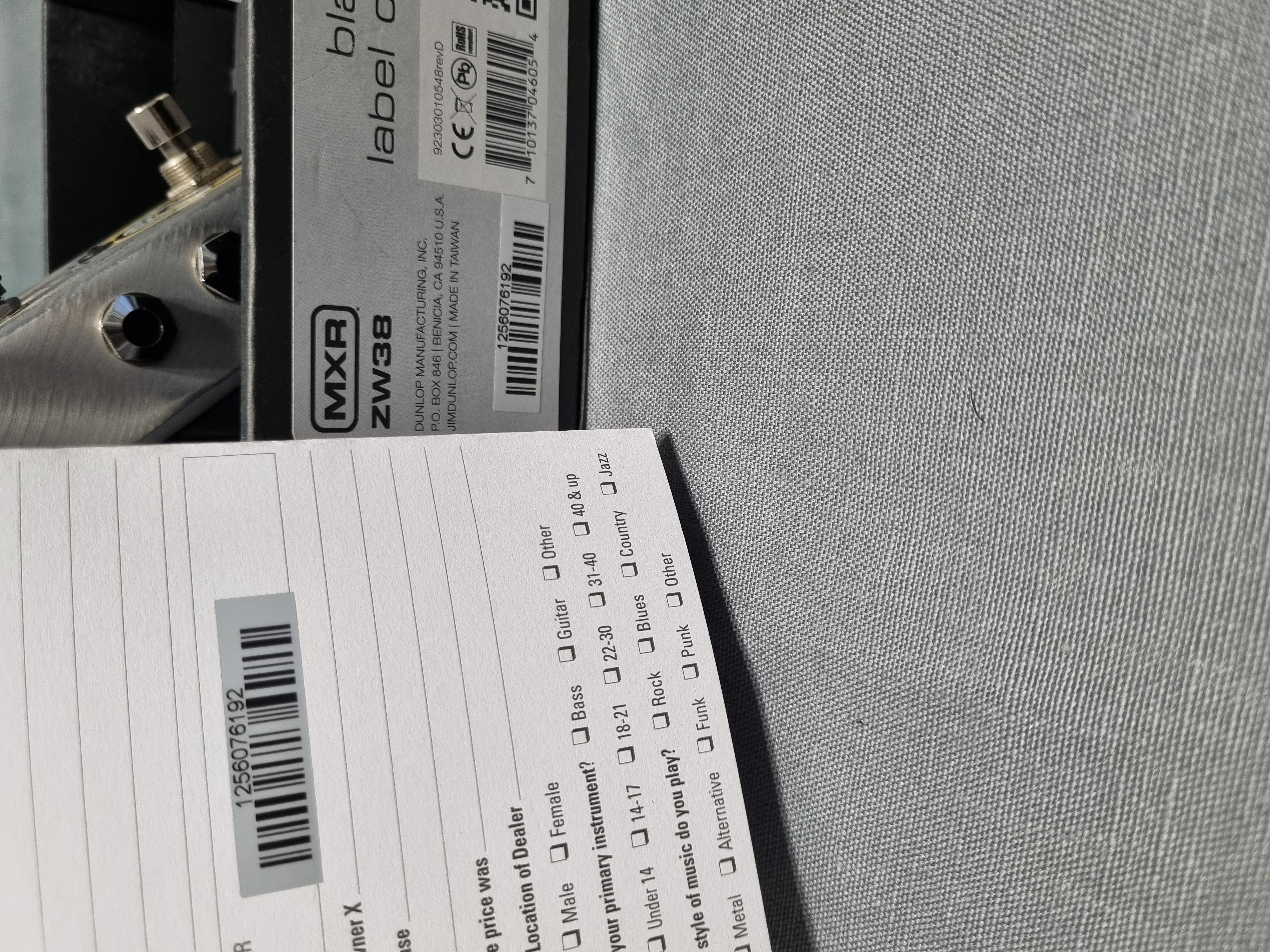 MXR ZW38 Zakk Wylde Black Label Chorus 3