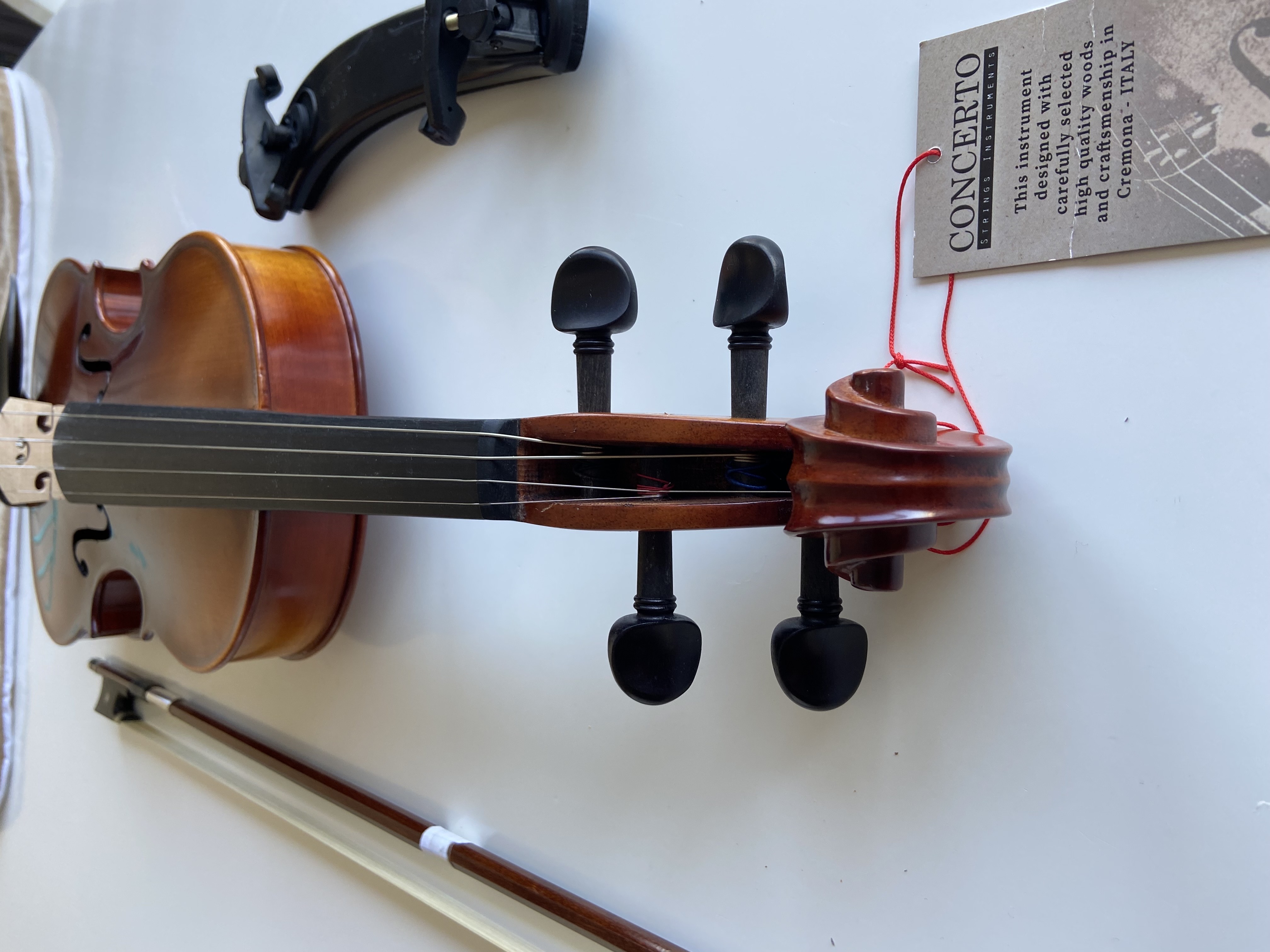 CONCERTO MODEL 103 4/4 Keman (Abanoz Aksam) 6