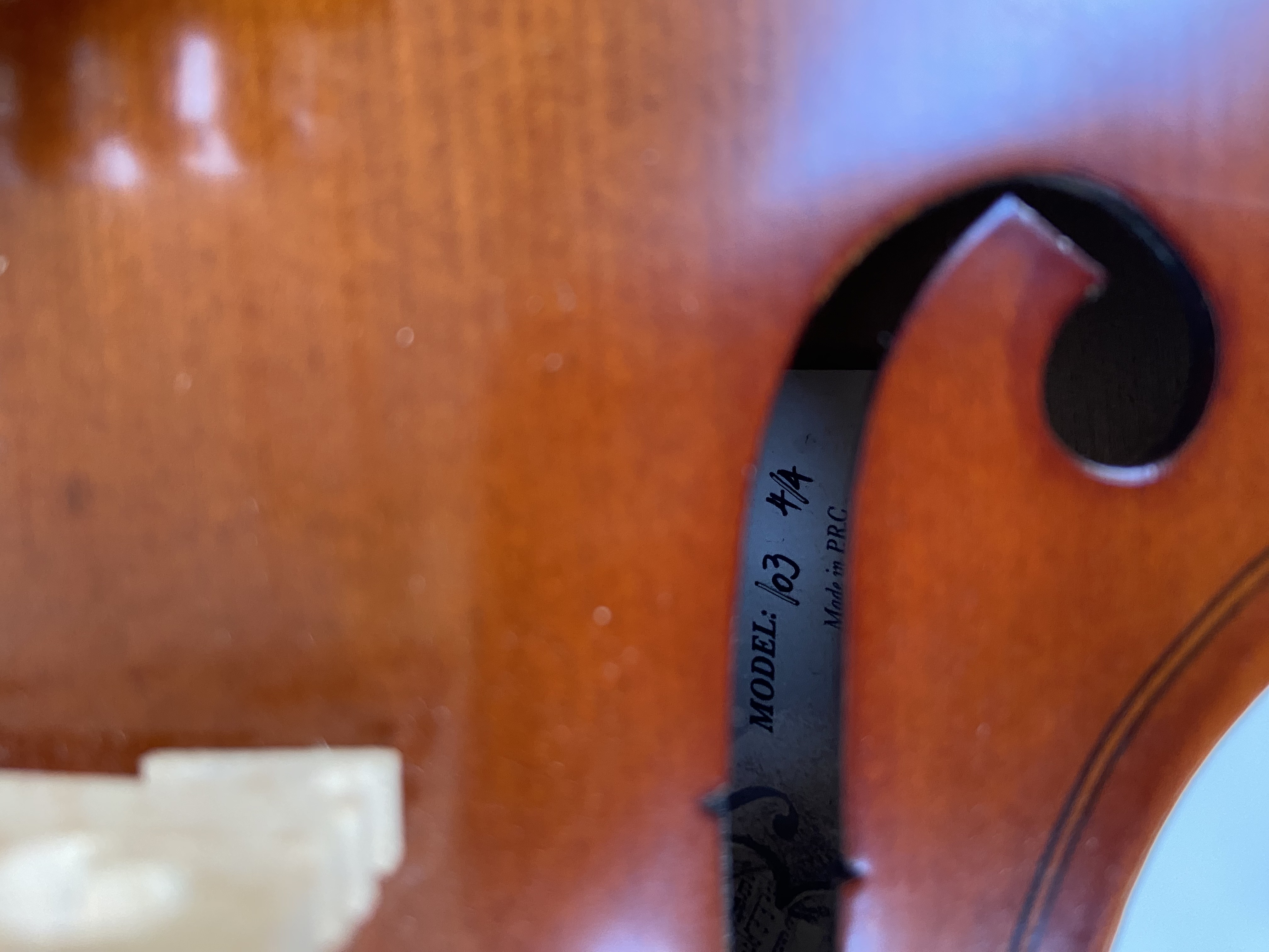 CONCERTO MODEL 103 4/4 Keman (Abanoz Aksam) 7