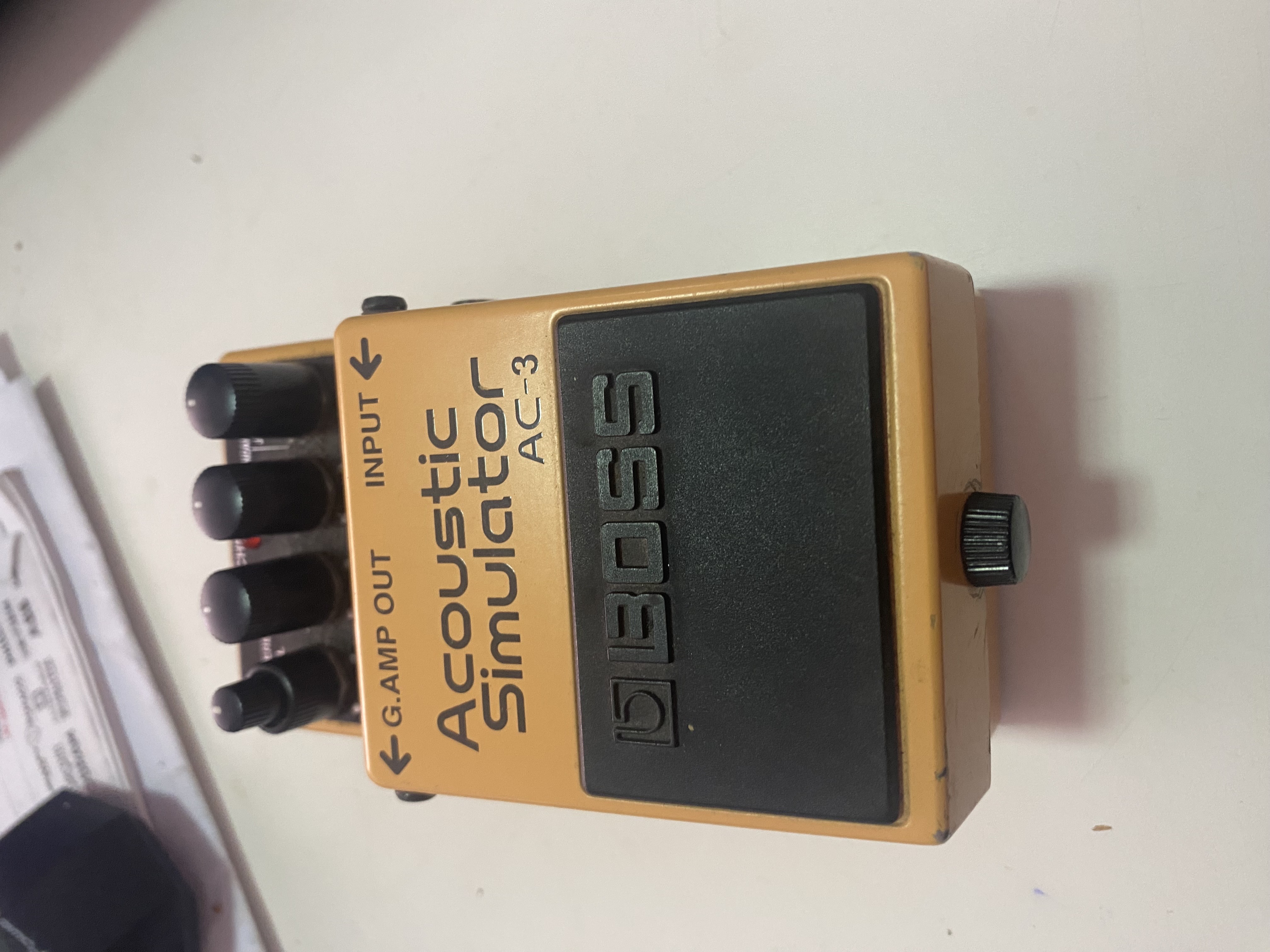 boss ds1  distortion. boss acoustic smilatör ac3 5