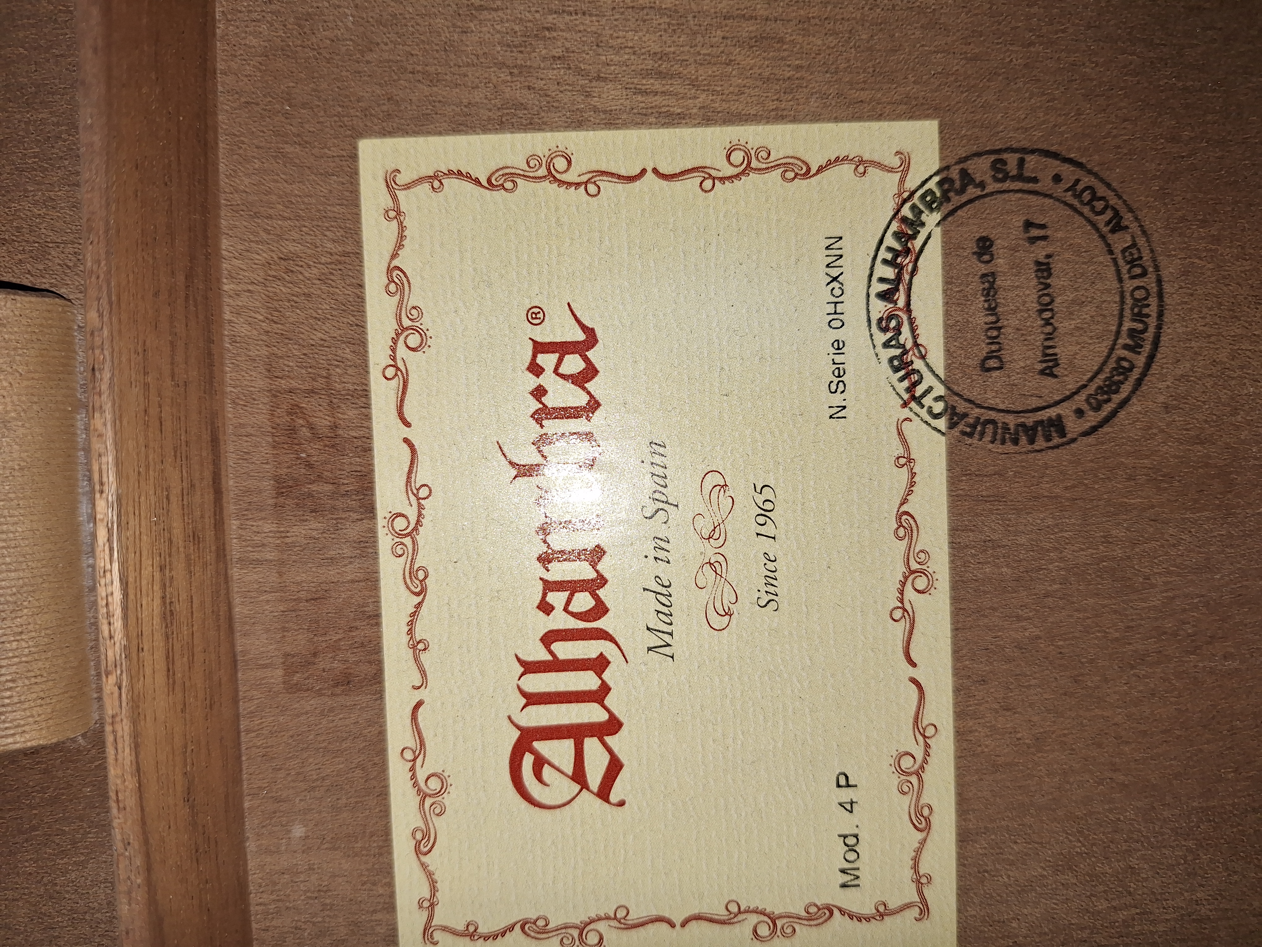 Alhambra 4P Klasik Gitar 4