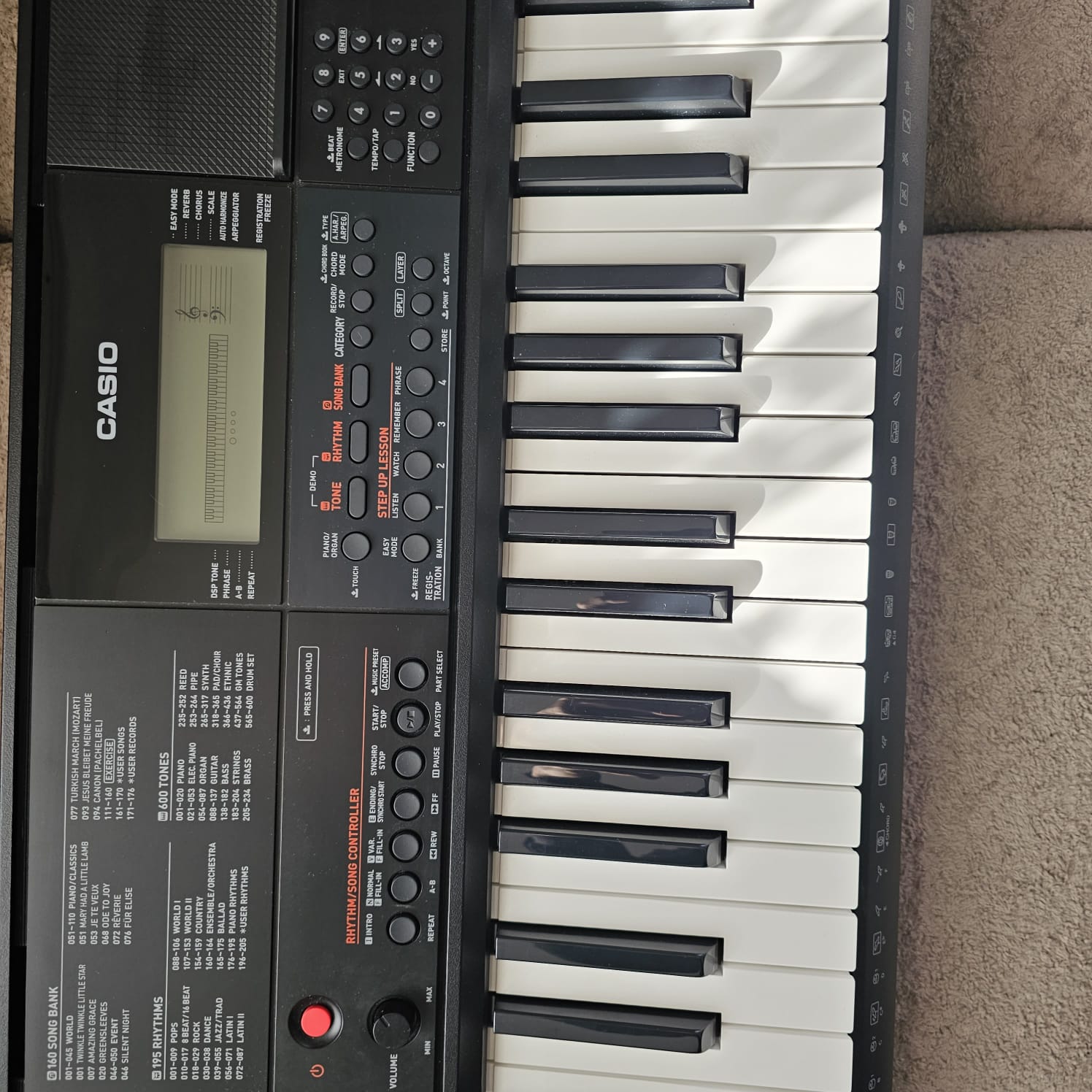 Casio ctx-700 midi klavye/org 3