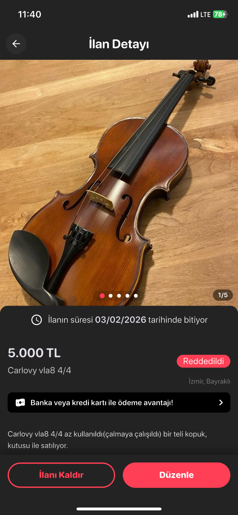 carlovy VLA 8 4/4 Keman 3