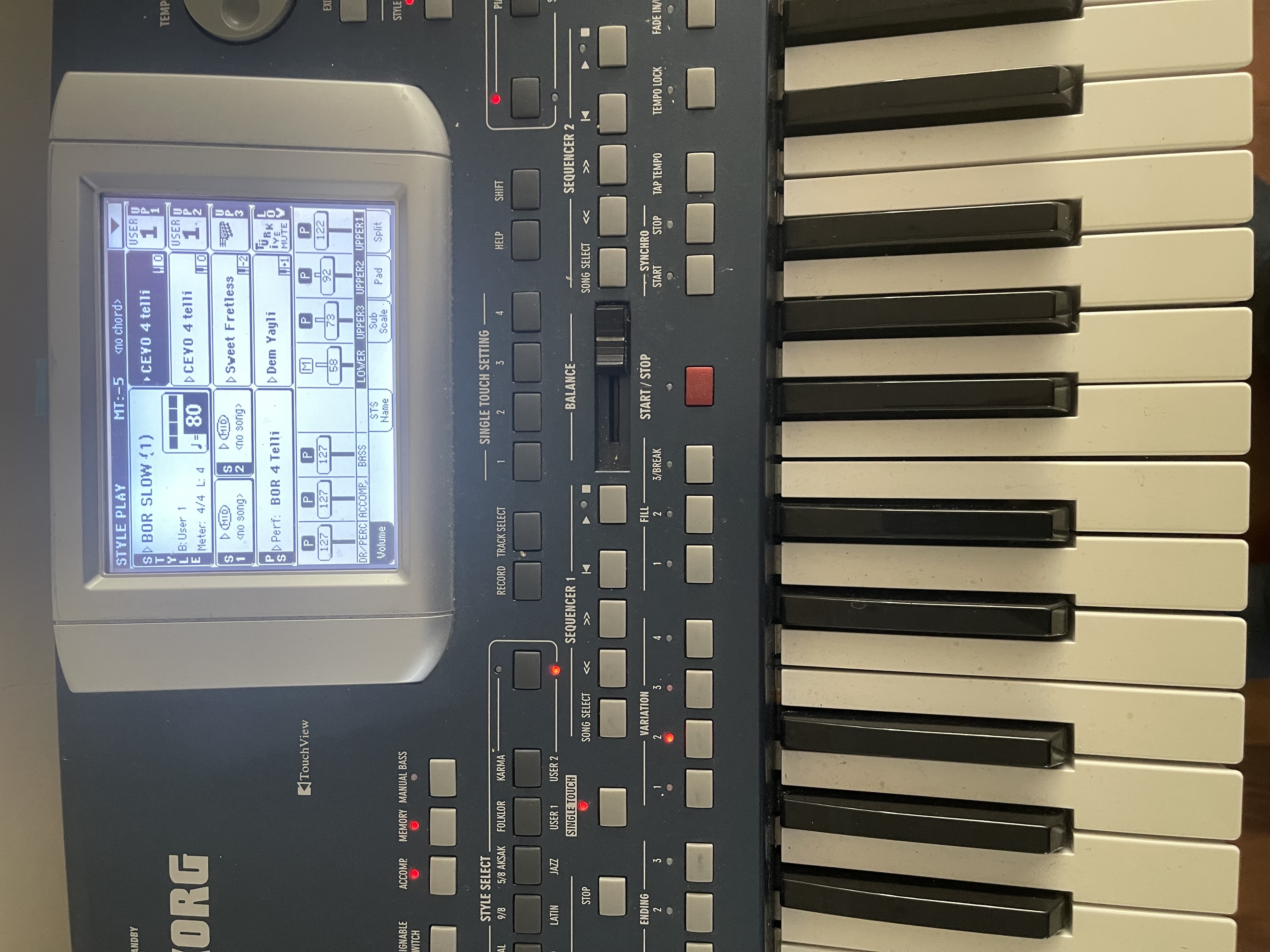 org korg pa 500 3
