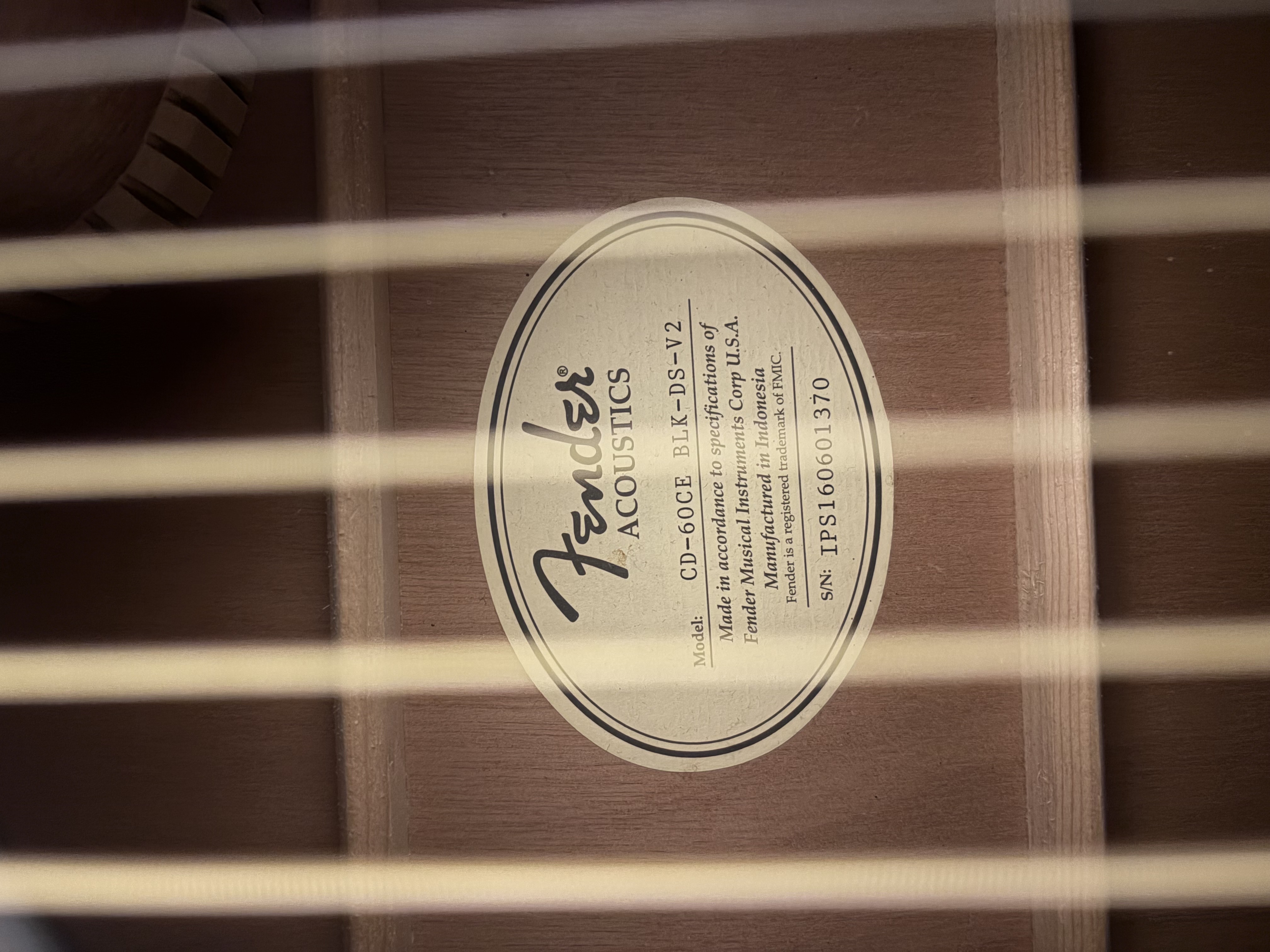 Fender CD-60CE BLK Elektro Akustik Gitar 4
