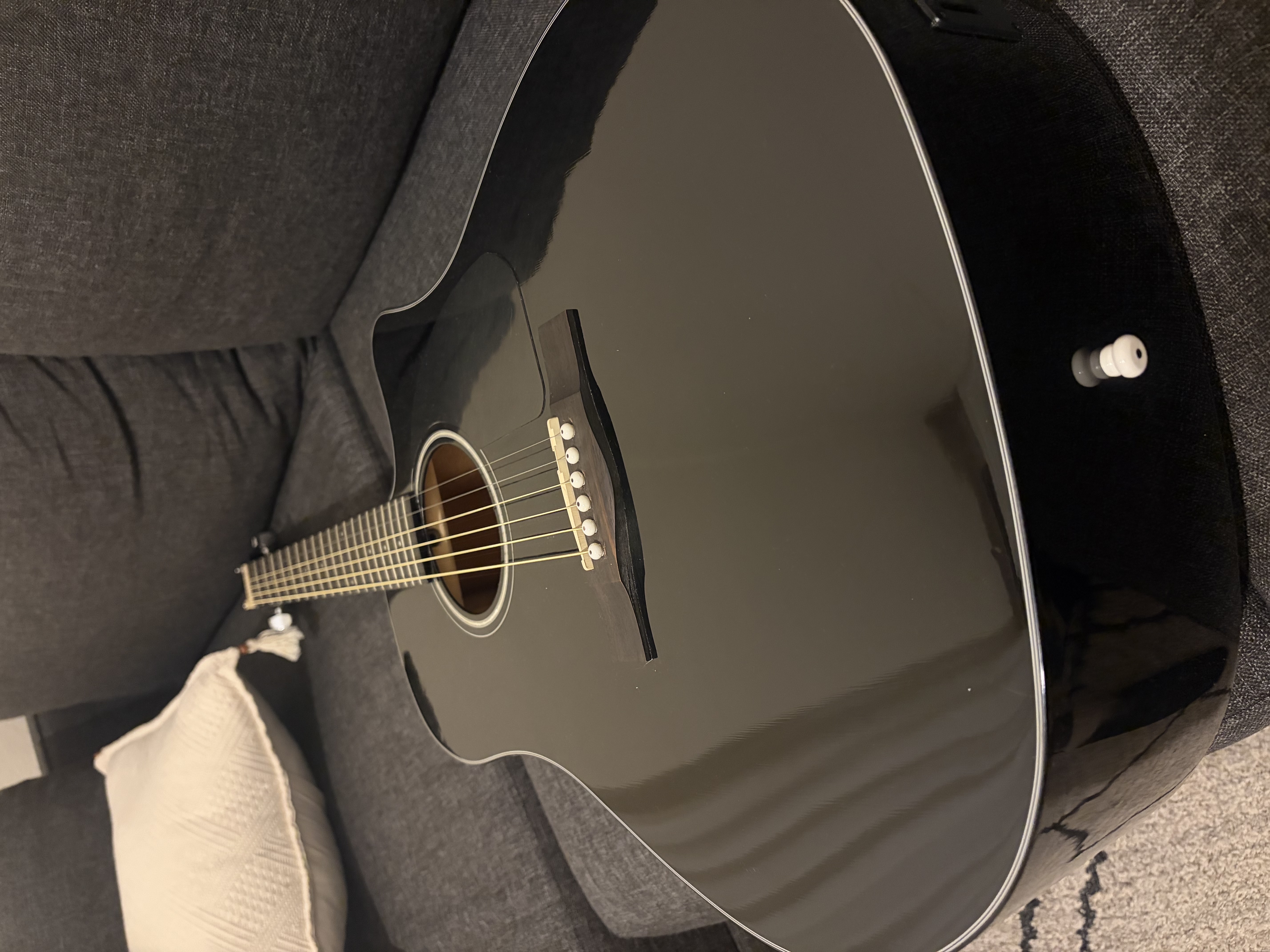 Fender CD-60CE BLK Elektro Akustik Gitar 5