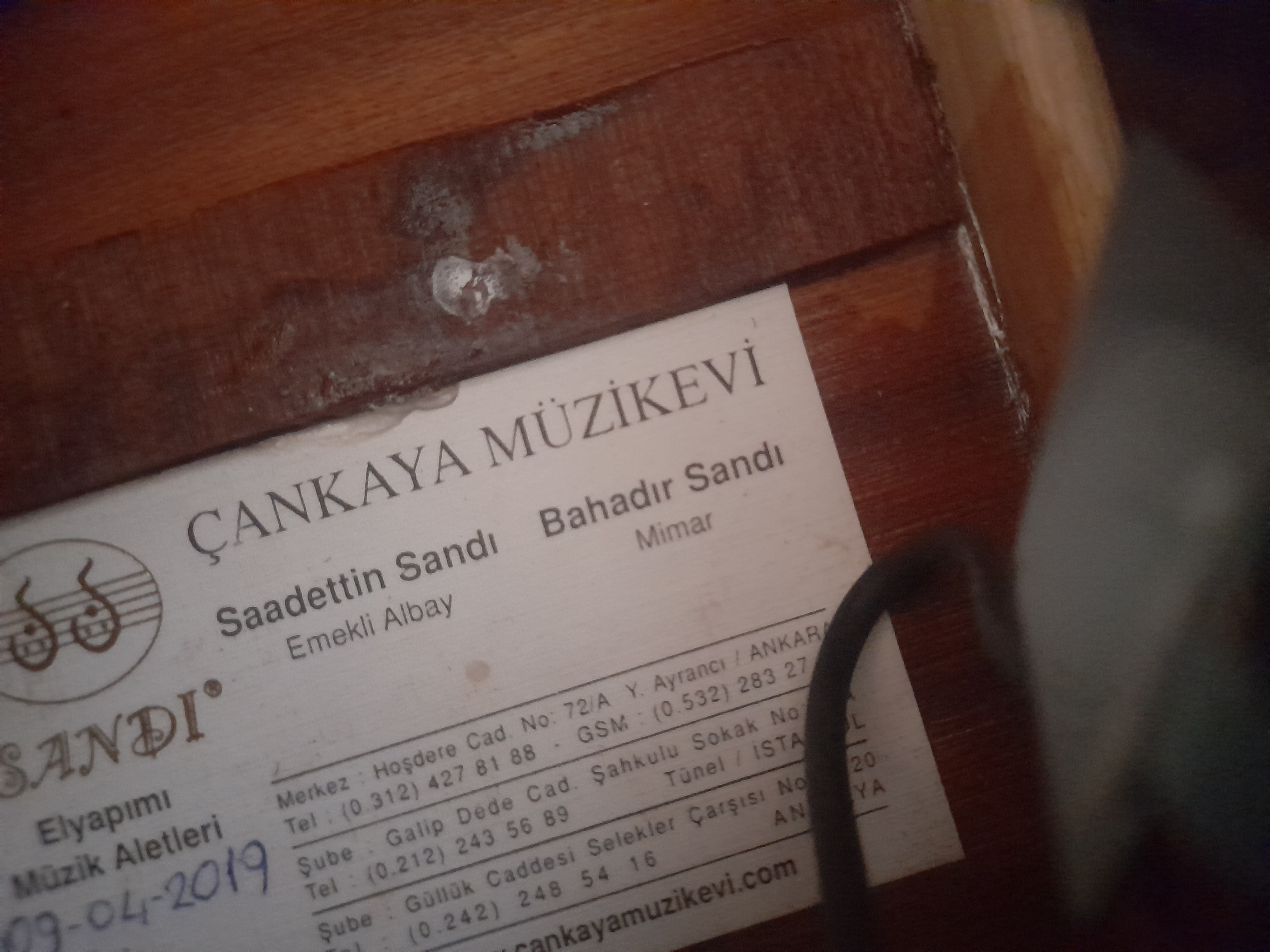 sadettin sandı elektro akustik ud 6