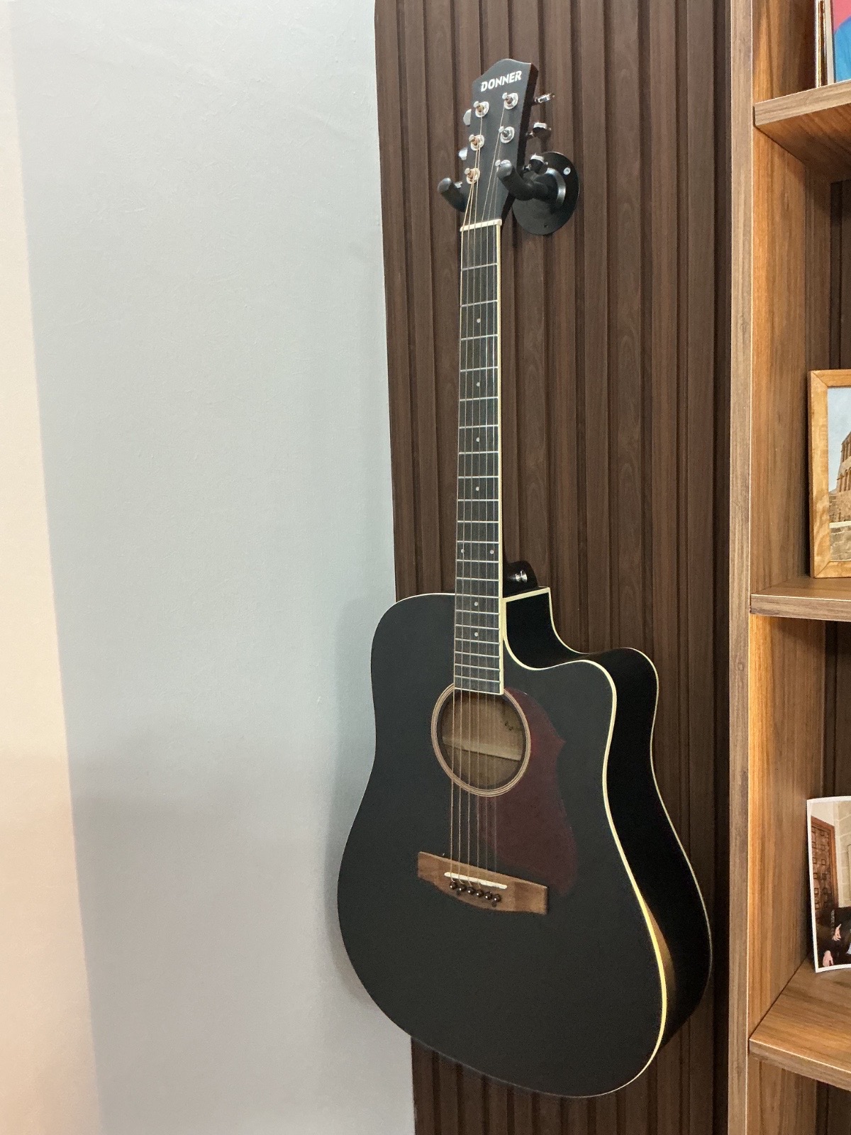 Donner DAG-1CB Cutaway Akustik Gitar Siyah 4