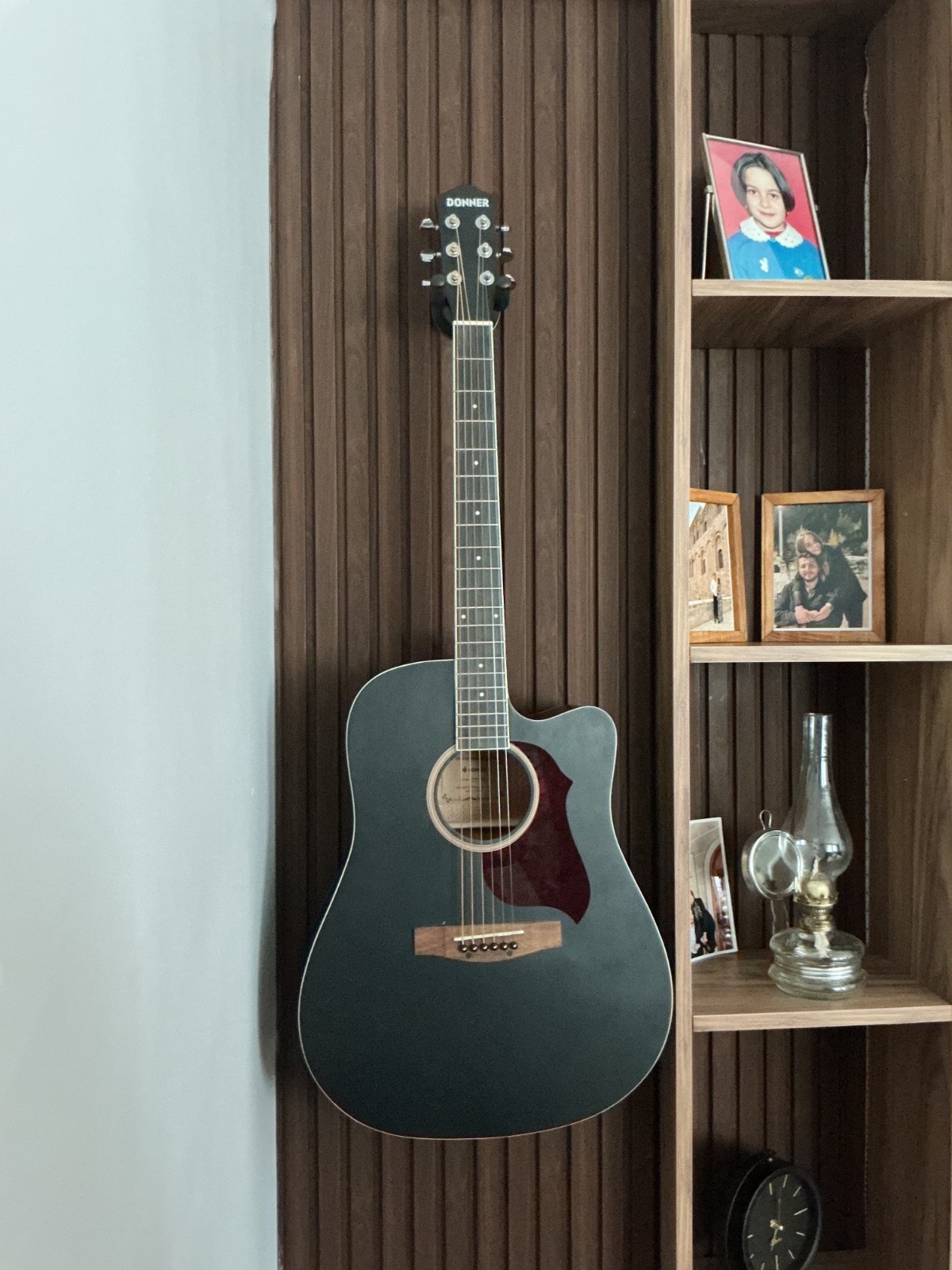 Donner DAG-1CB Cutaway Akustik Gitar Siyah 1