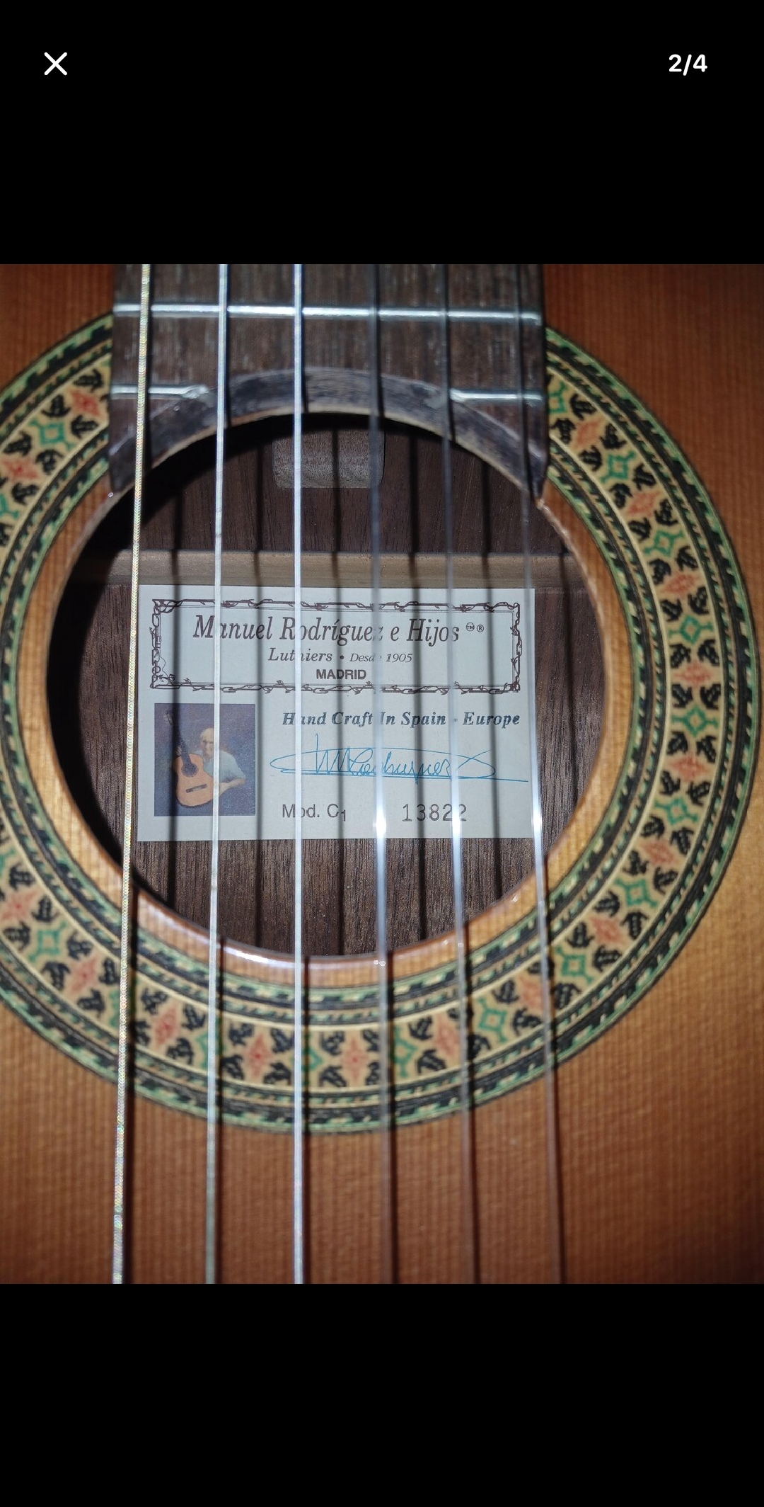 SIFIR,SATILIK MANUEL RODRIGUEZ C1 CEDAR Klasik ispanyol Gitarı 2