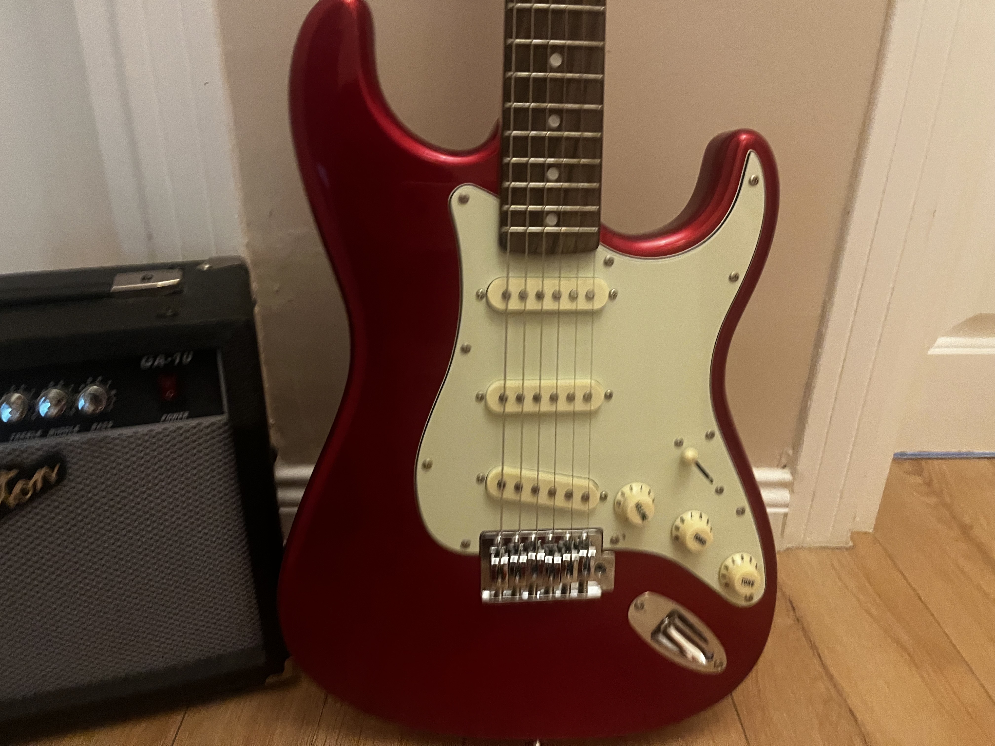SX Stratocaster Elektro Gitar ve Boston Amfi 4