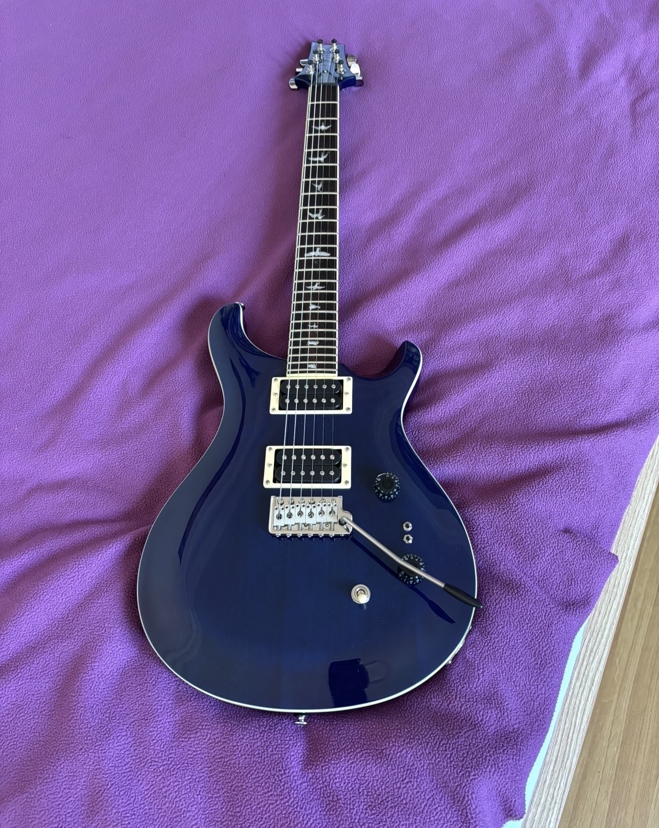 SE Standard 24-08 Elektro Gitar (Trans Blue) 1