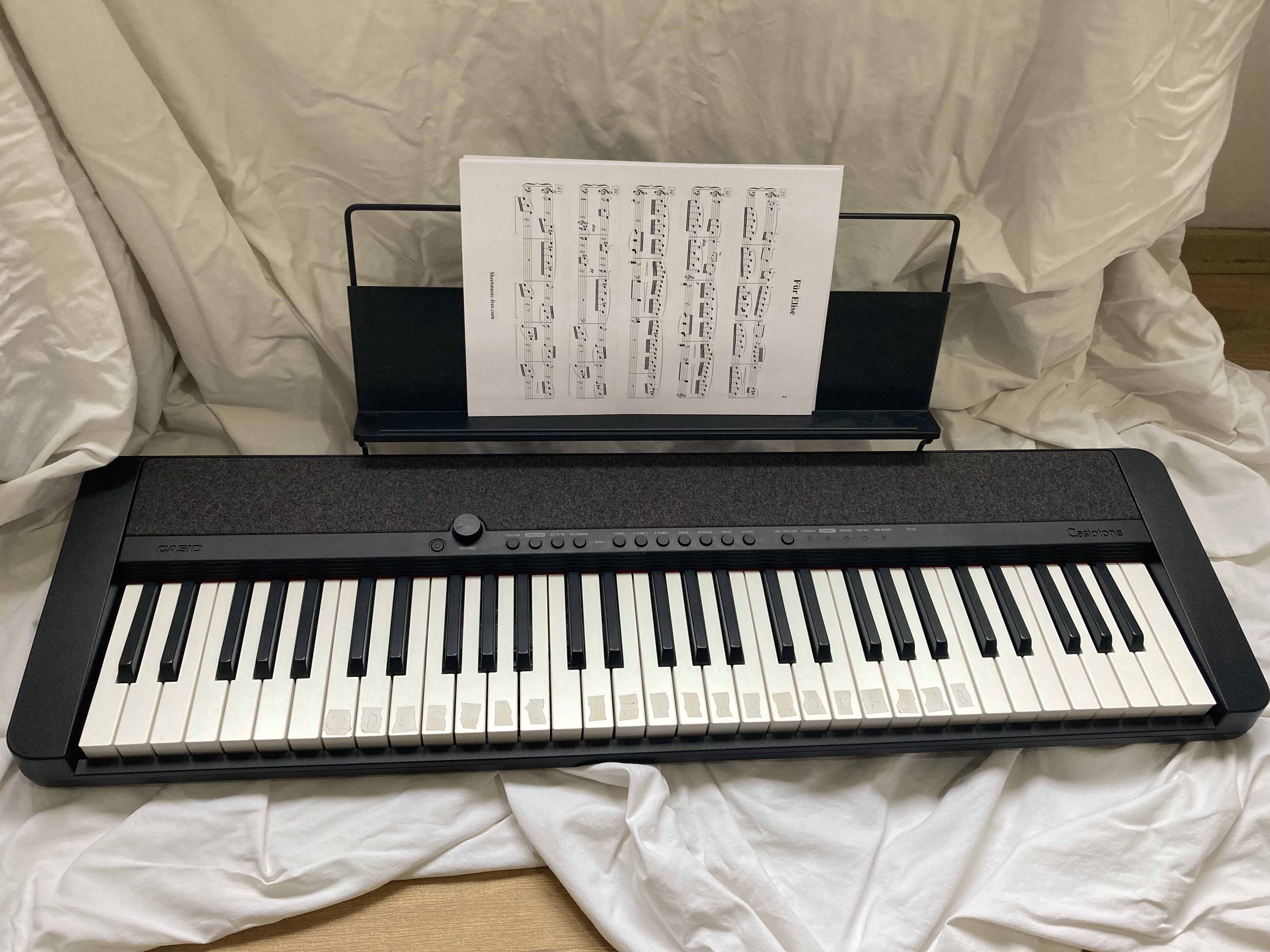 CASIOTONE CT-S1BKC 61 Tuşlu Piyano Stili Hassasiyetli Siyah Org ( 26-26048 ) 1