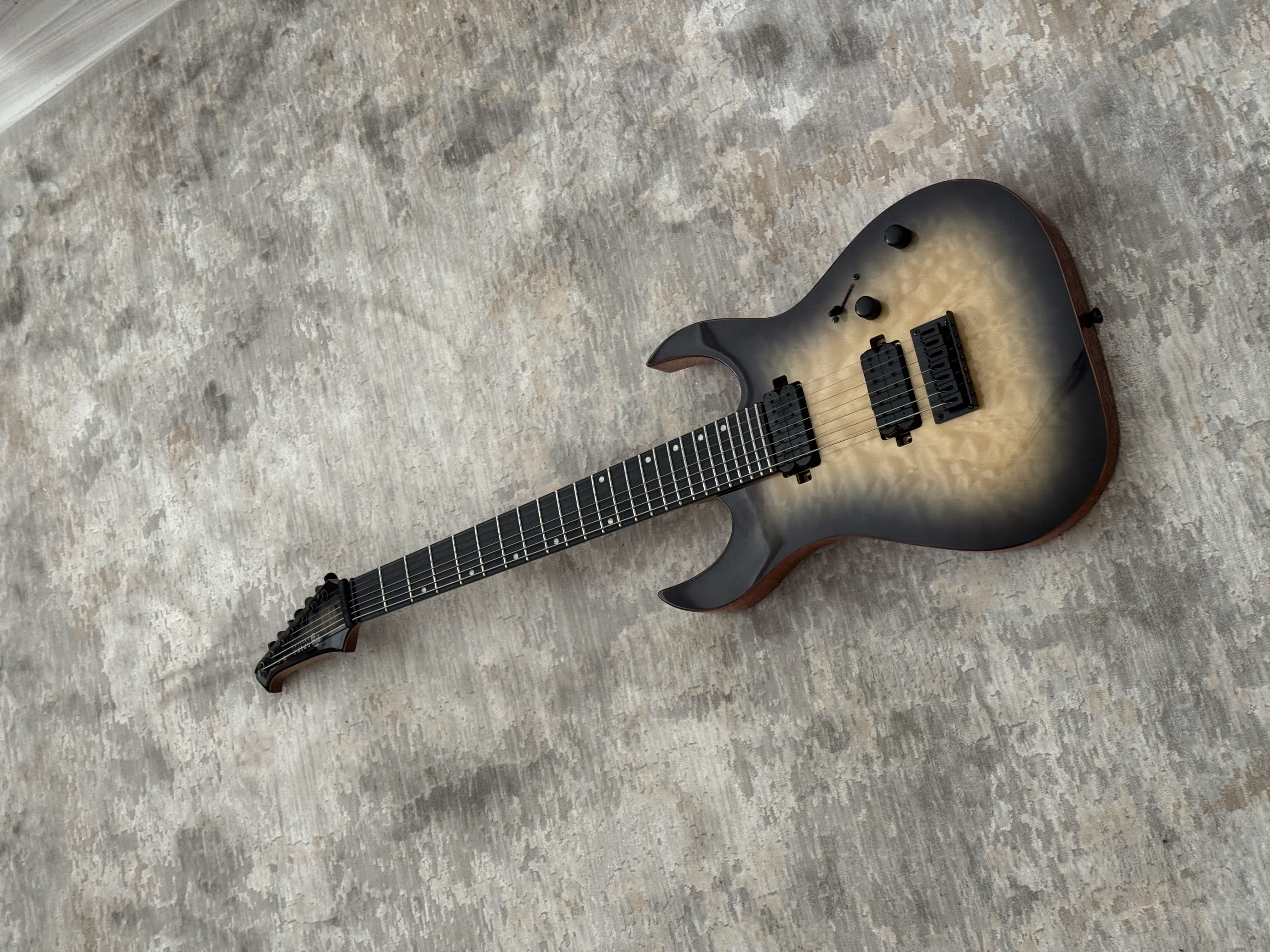 Spira S-507 QGY E 7 Telli Elektro Gitar (Trans Grey) 1