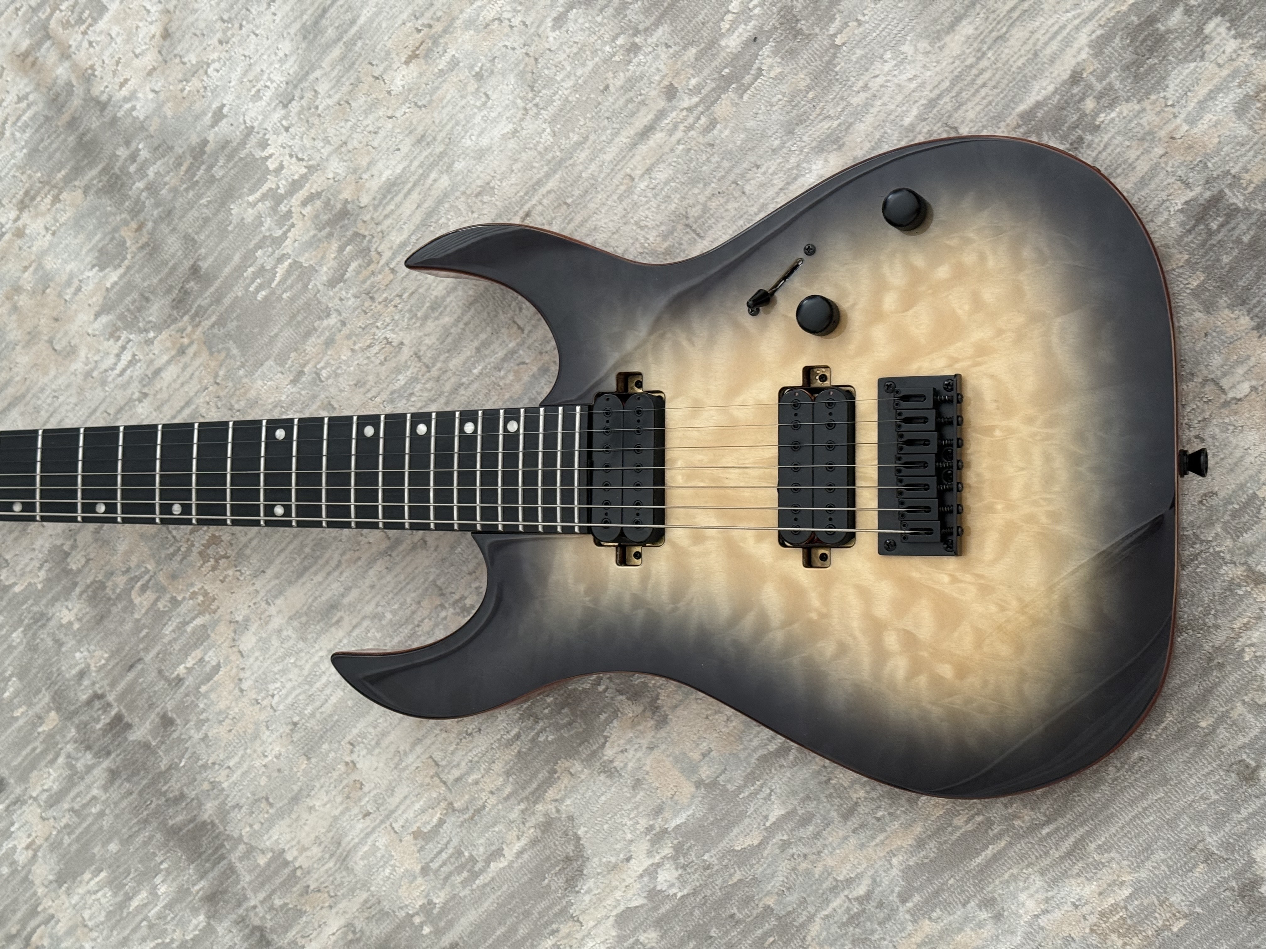 Spira S-507 QGY E 7 Telli Elektro Gitar (Trans Grey) 6