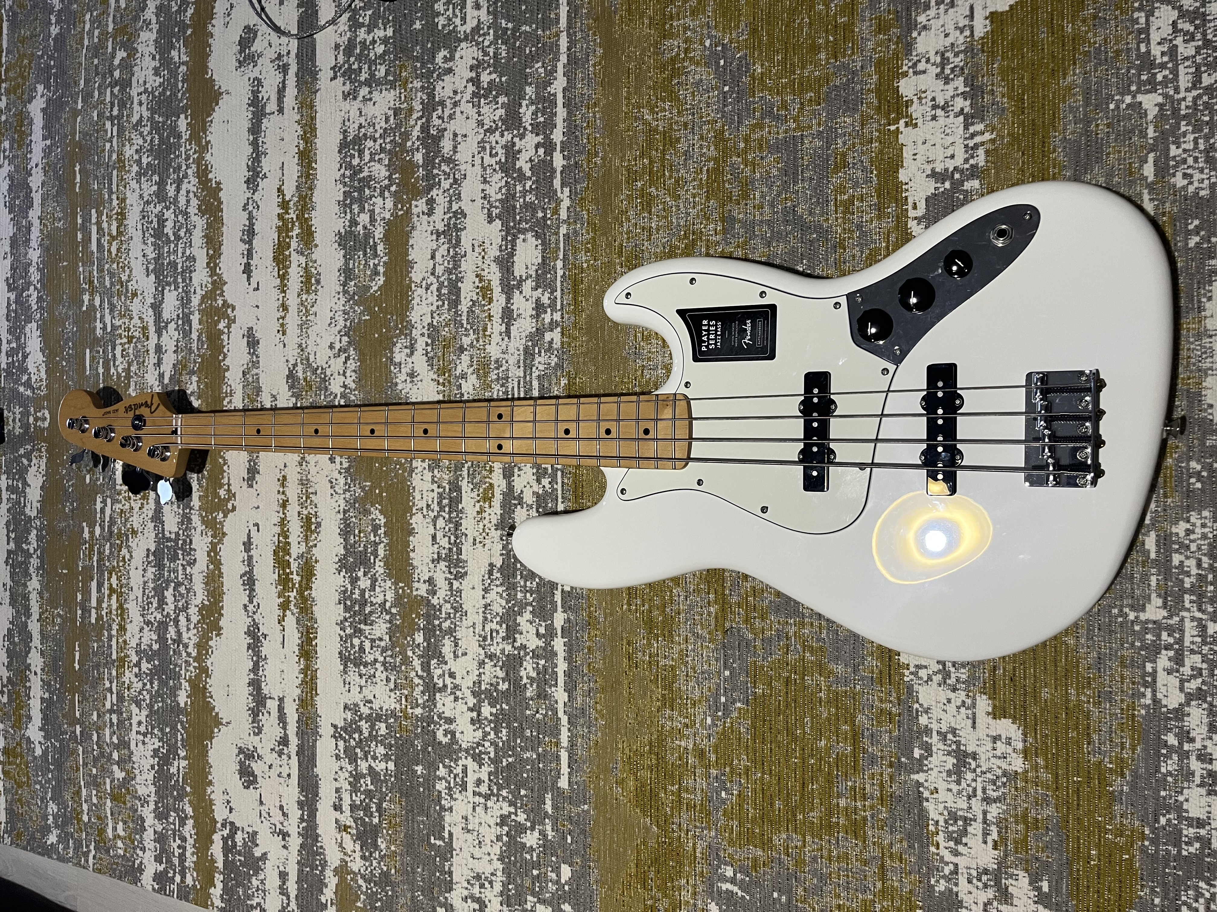 Fender Player Jazz Bass Akçaağaç Klavye Polar White Bas Gitar - Beyaz 1
