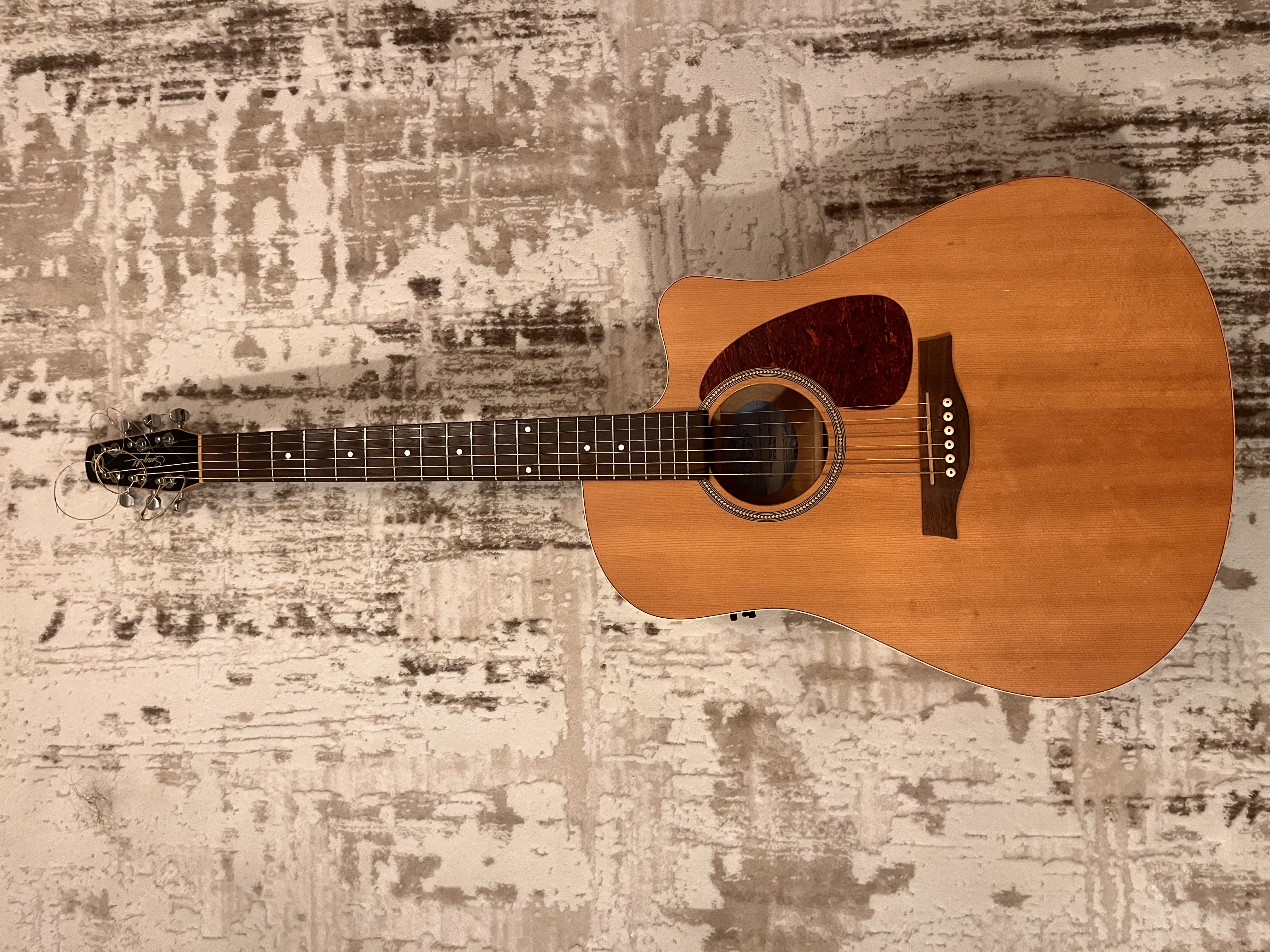 Seagull Entourage CW QI Elektro Akustik Gitar (Natural Spruce) 7