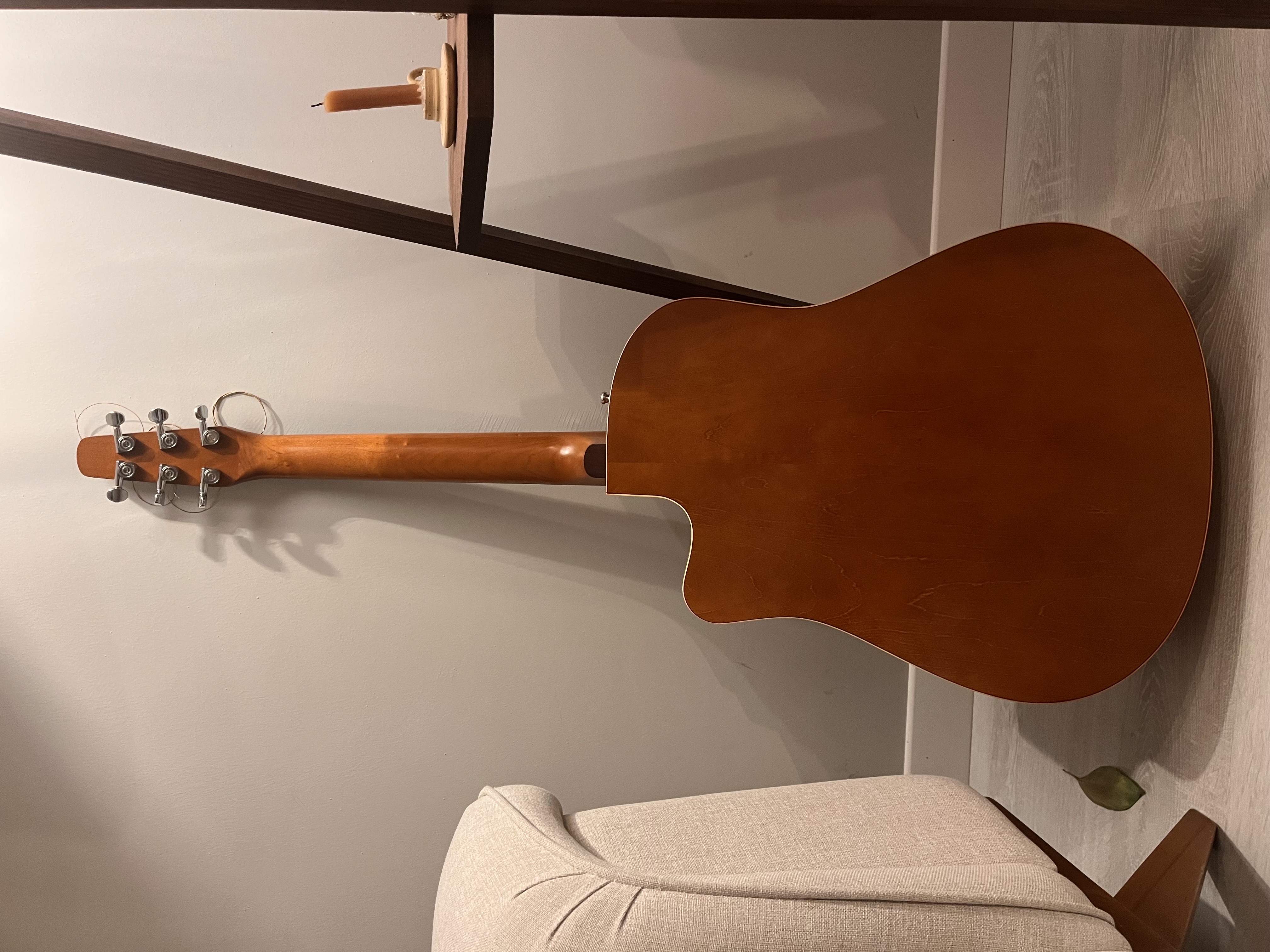 Seagull Entourage CW QI Elektro Akustik Gitar (Natural Spruce) 6