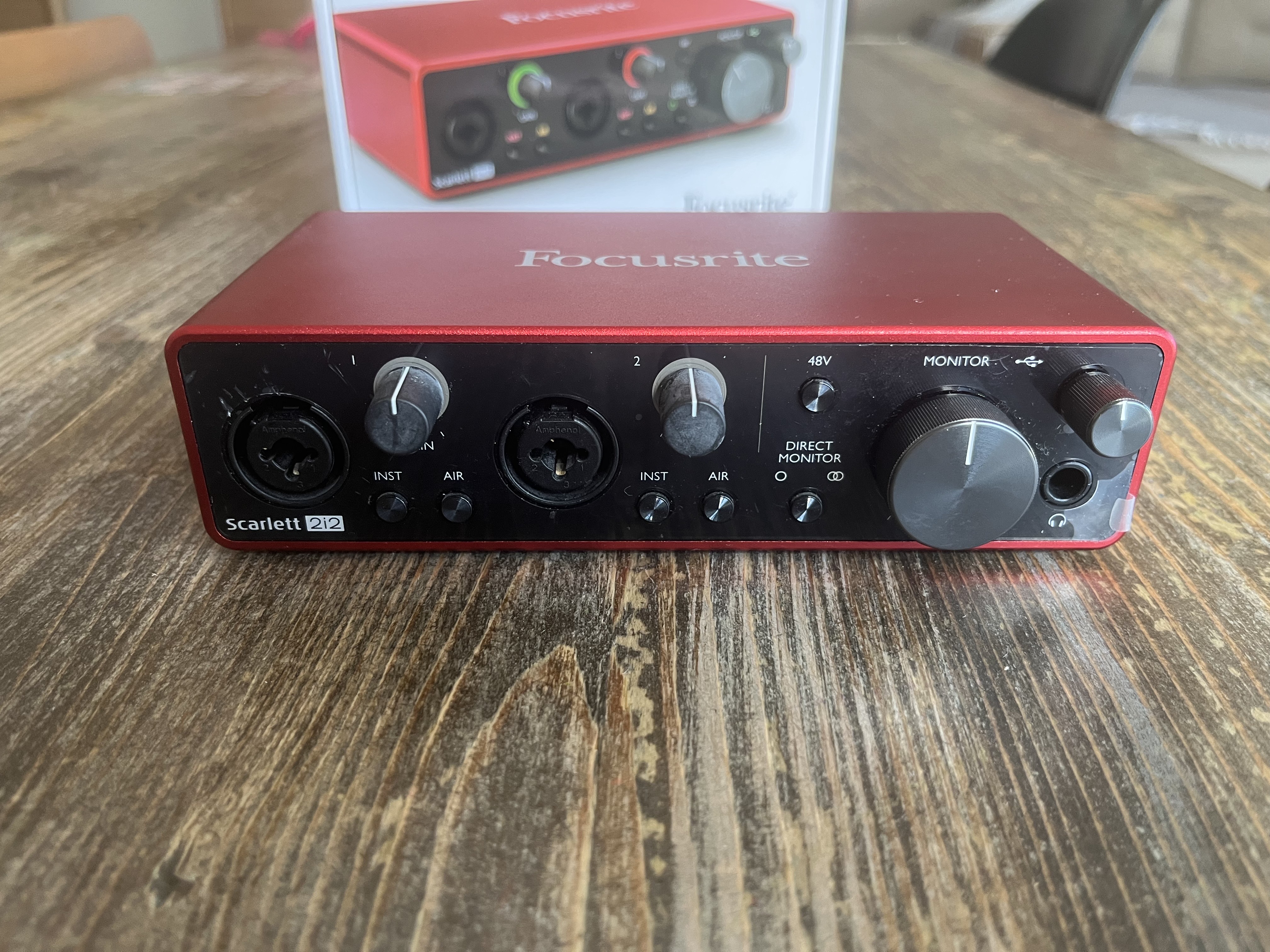 Scarlett 2i2 Gen3 Ev stüdyosunda az kullanıldı, kutulu, hatasız 3