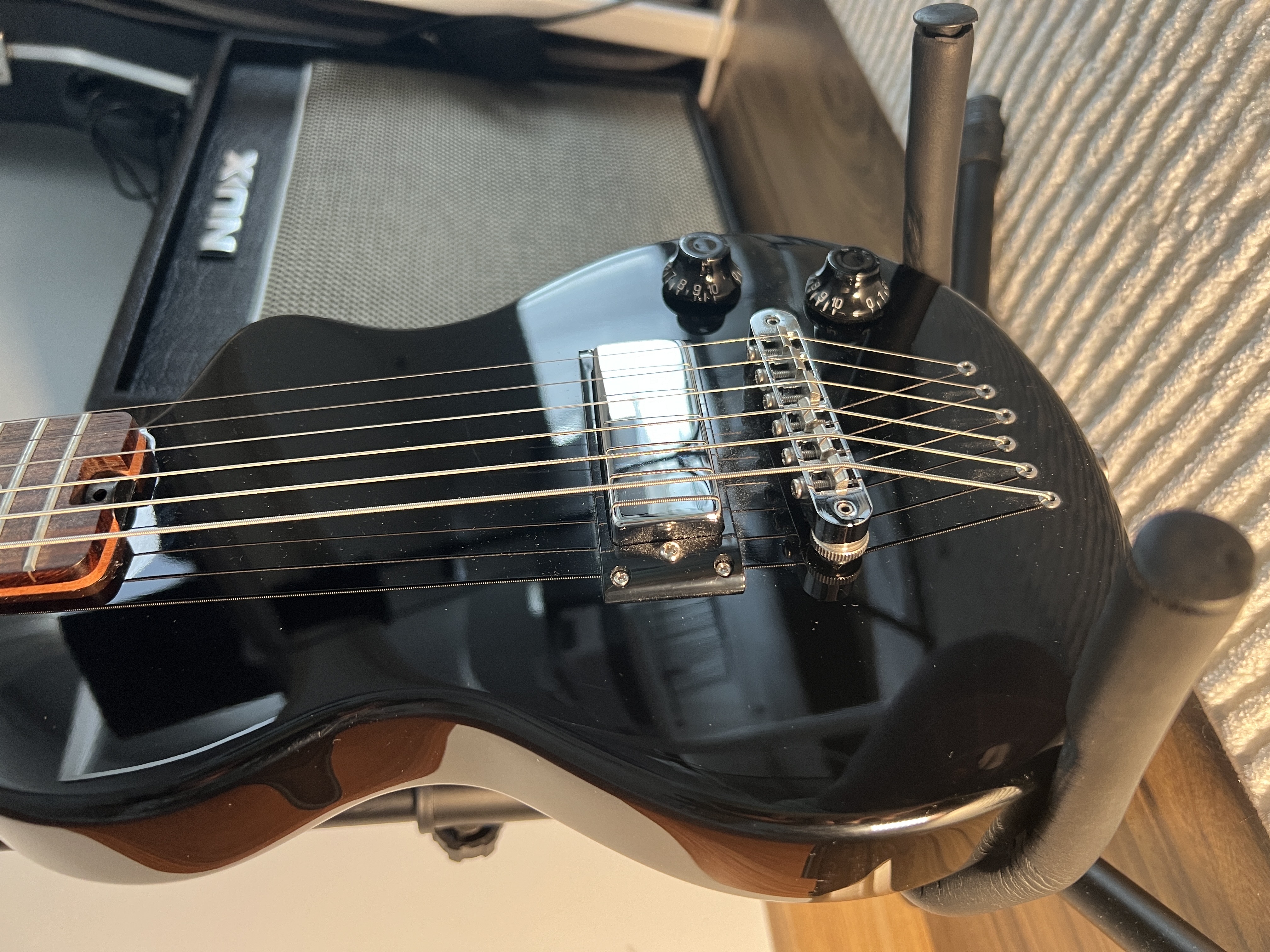 Carry-on Travel Mini Elektro Gitar Siyah 9