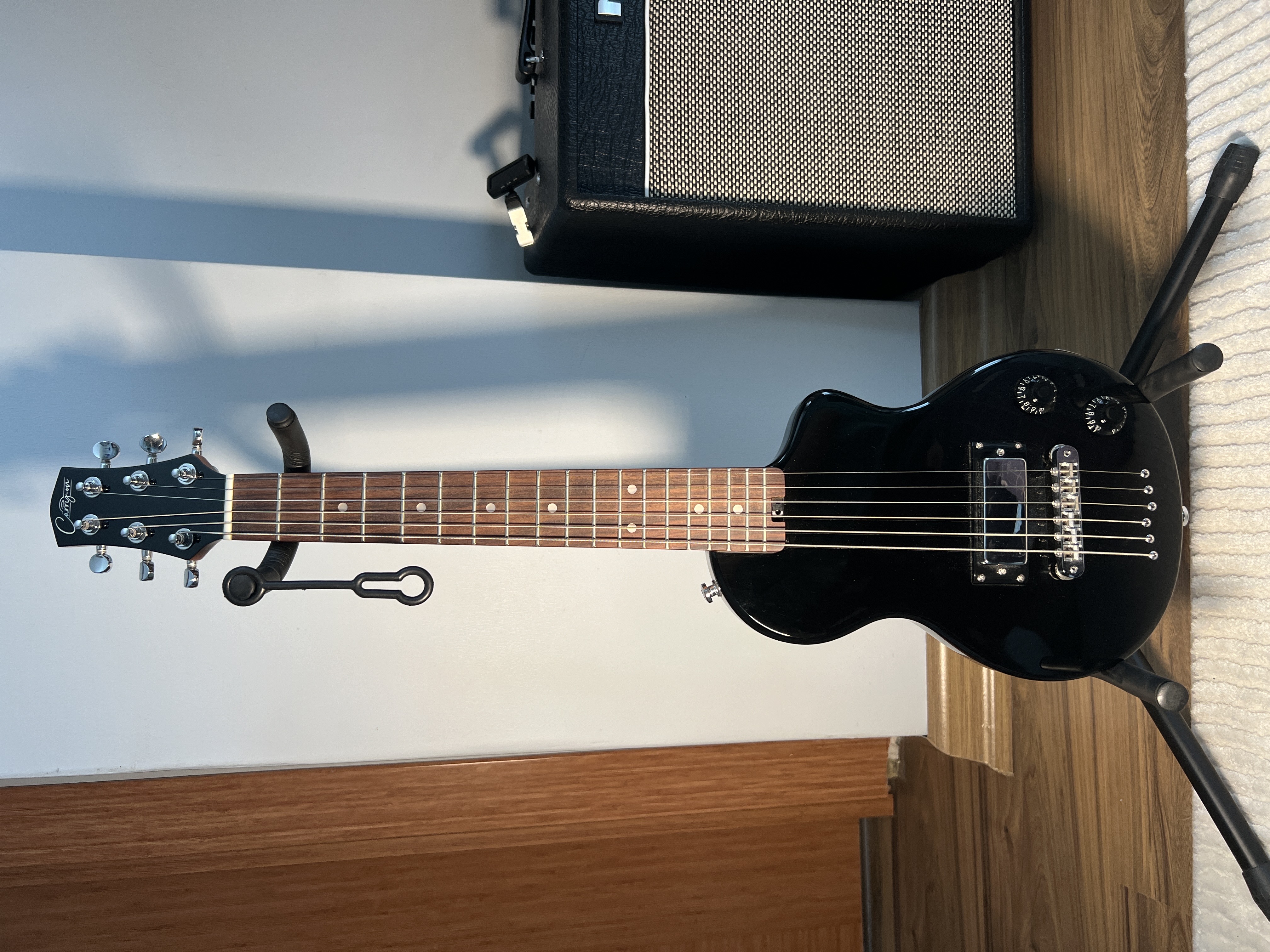 Carry-on Travel Mini Elektro Gitar Siyah 1
