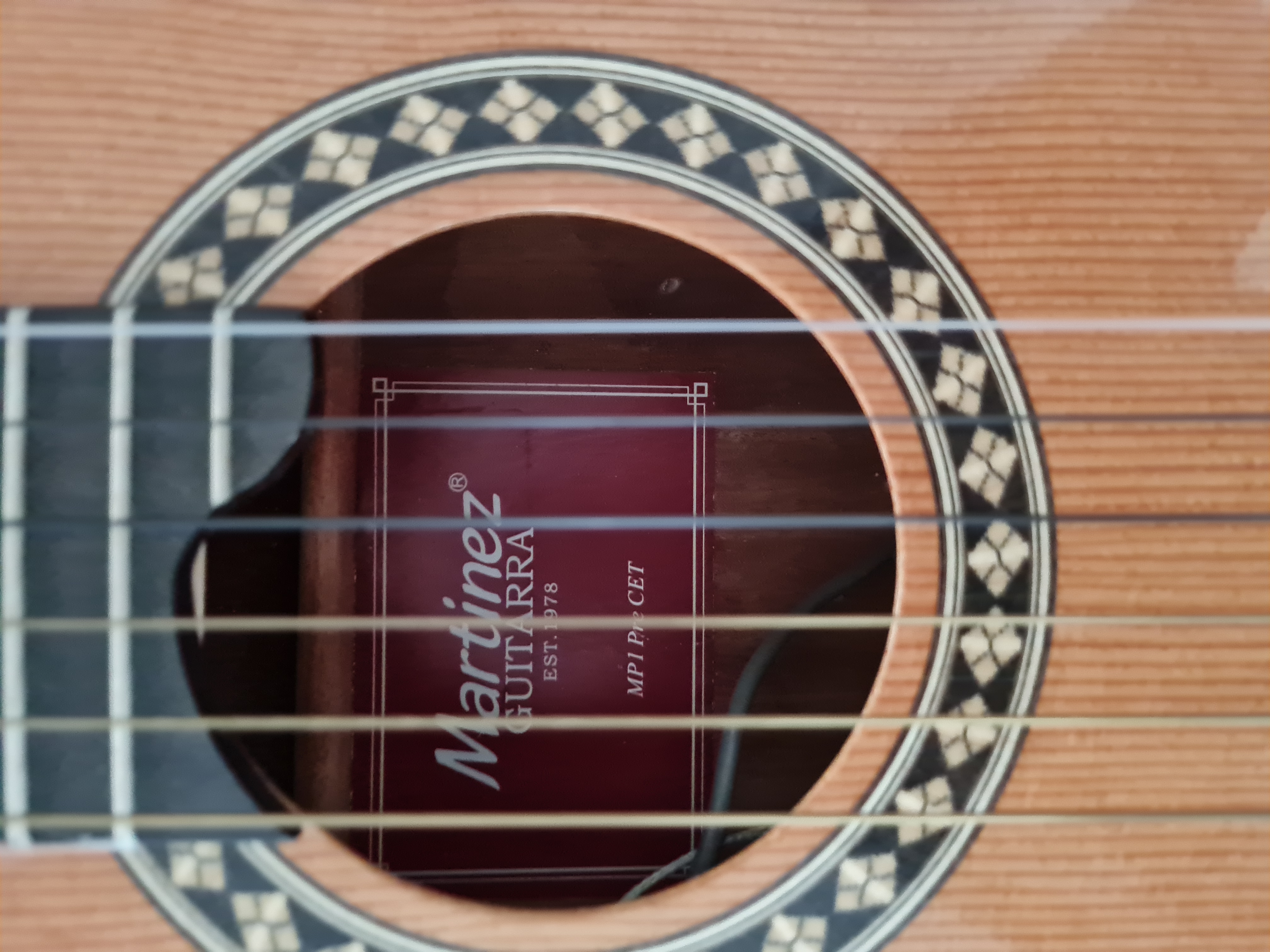 Martinez MP-1 PRE CET Elektro Klasik Gitar 2