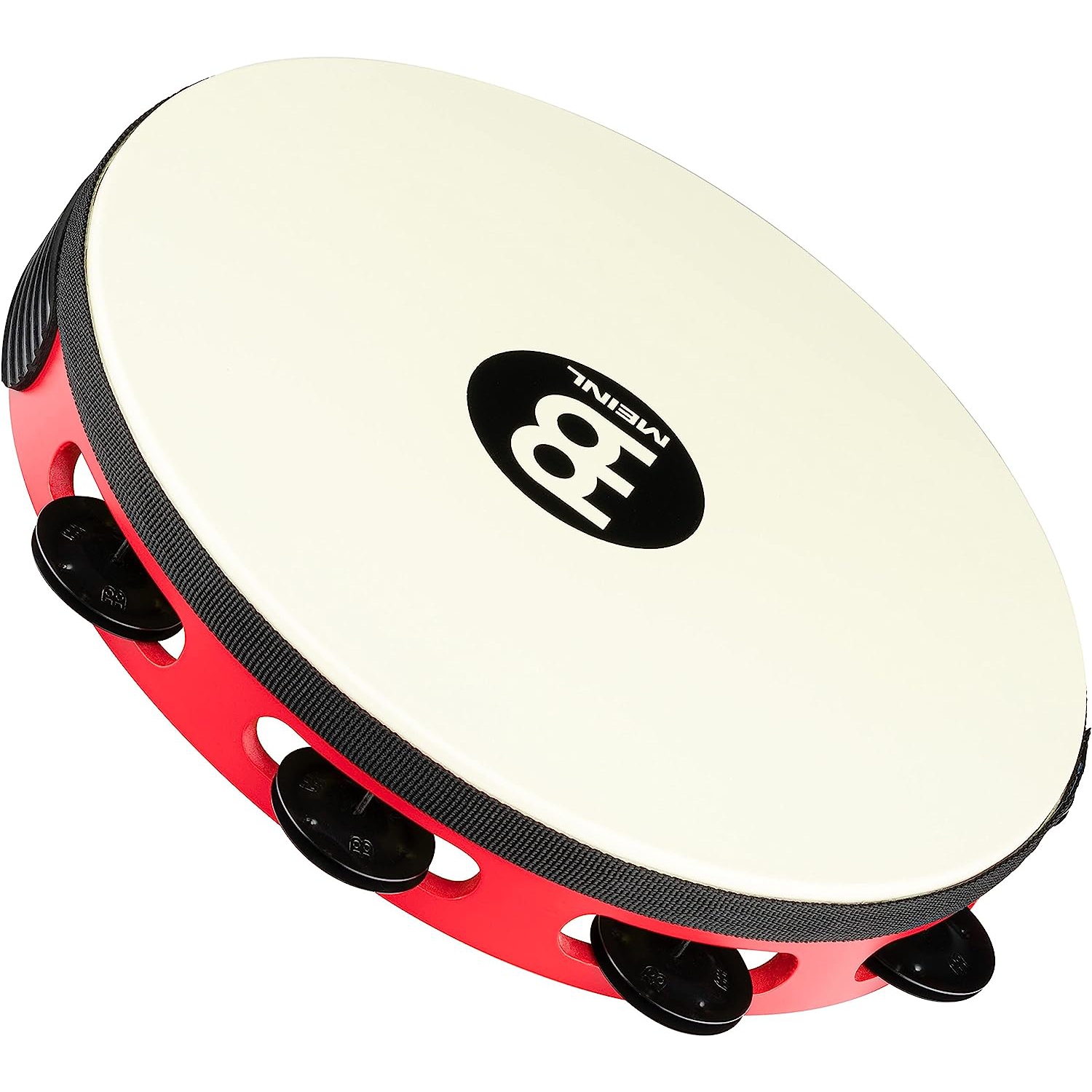 Meinl TAH1BK-R-TF Tour Jingle Wood True Feel Head 1 Row Tamburin (Red Black) 1