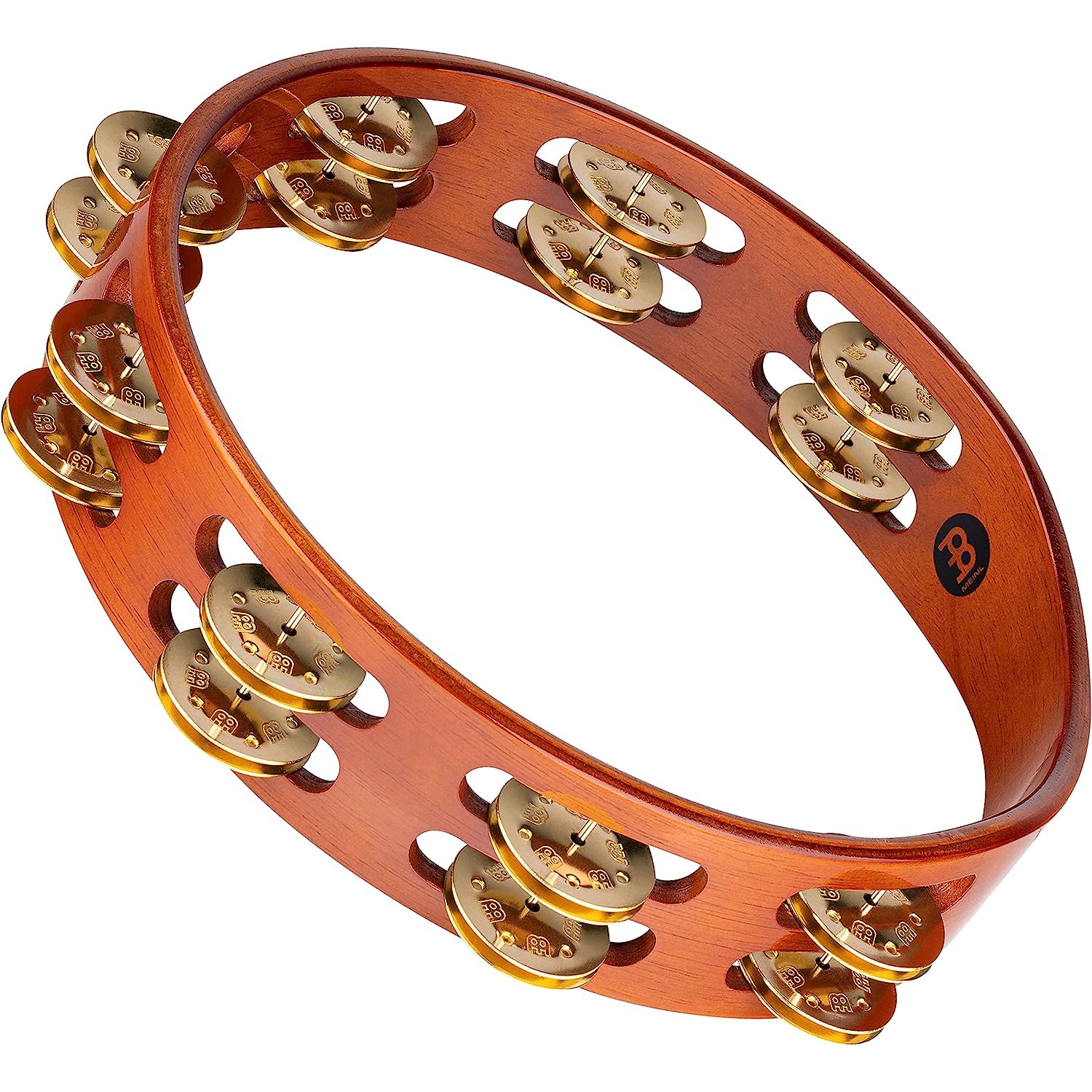 Meinl TA2B-AB Brass Jingle 2-Rows Hand Tamburin (Antique Brown) 1