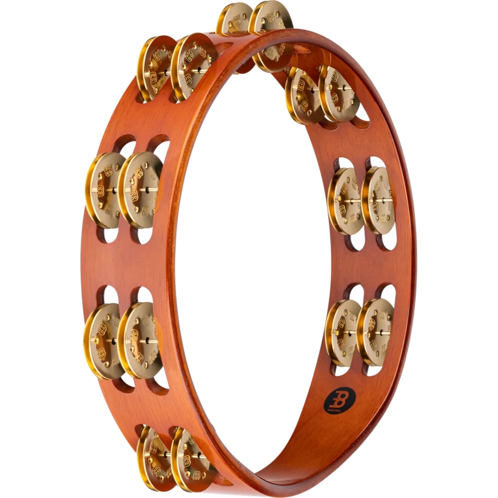Meinl TA2B-AB Brass Jingle 2-Rows Hand Tamburin (Antique Brown) 3