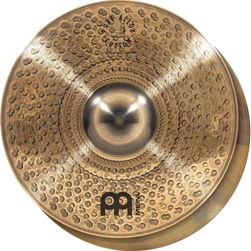 Meinl PAC14MTH 14" Pure Alloy Custom MT Meinl Hihat Zil (Çift) 1