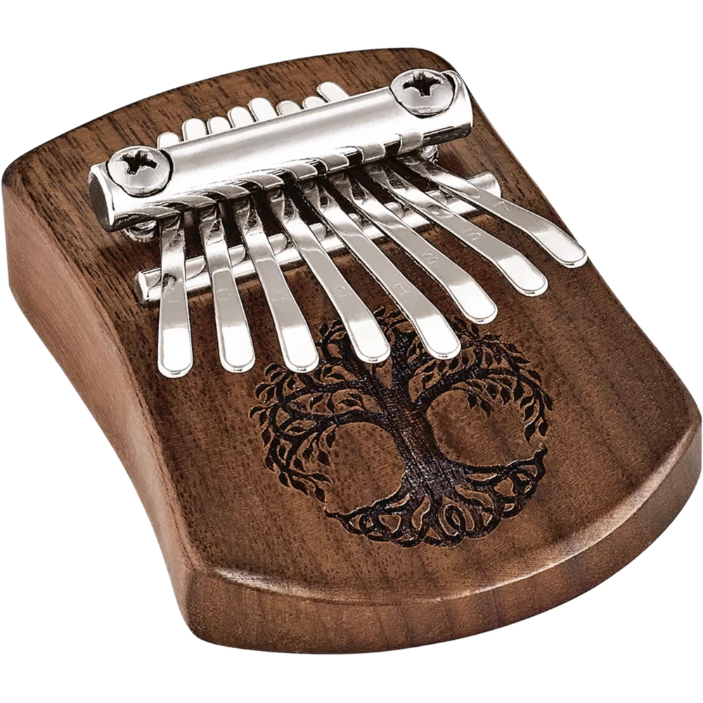 Meinl Sonic Energy KL801TOL Mini Solid Tree Of Life C Major 8 Note Kalimba (Black Walnut) 1