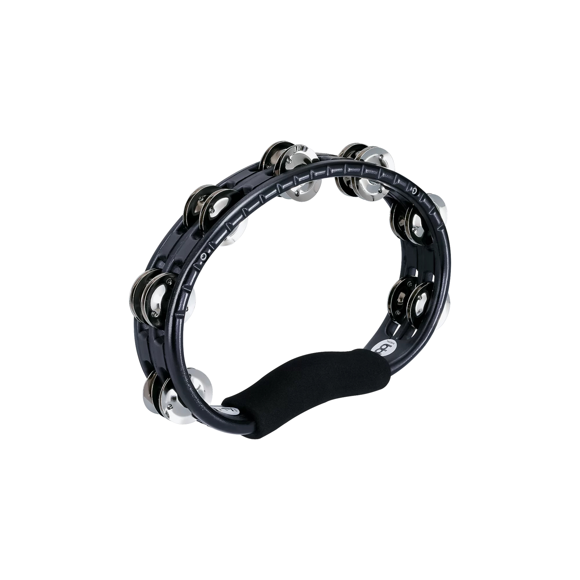 Meinl TMT1BK Traditional ABS Molded Steel Jingles 2 Rows 10" Tamburin (Siyah) 1