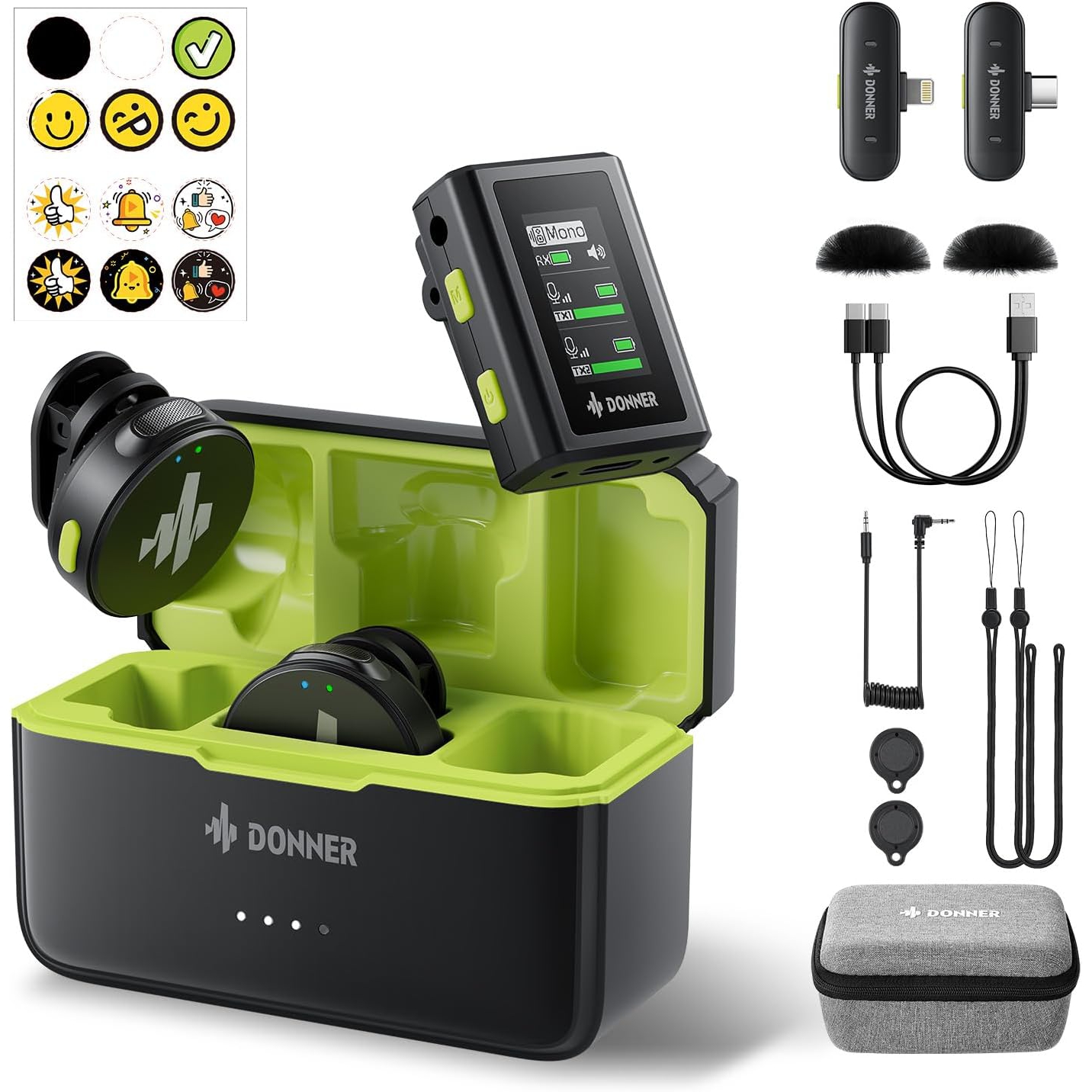 Donner VPM-20 Wireless Lavalier Mikrofon 2