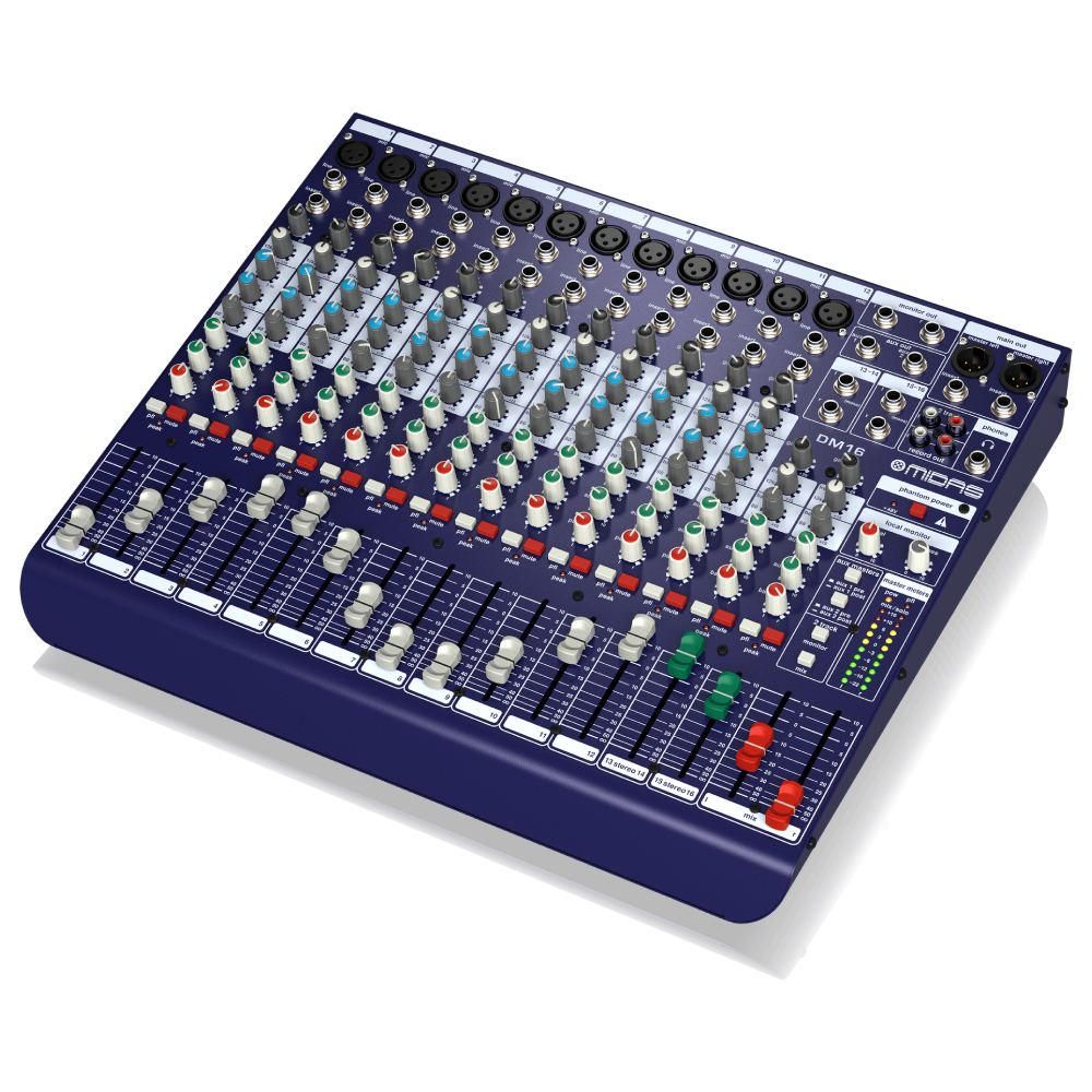 Midas DM16 16 Girişli Analog Canlı ve Stüdyo Mikseri 3