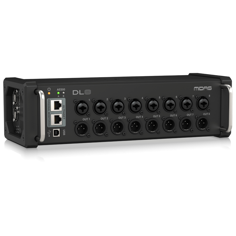 Midas DL8 PoE-Aktif 8 Giriş, 8 Çıkış Stage Box 2