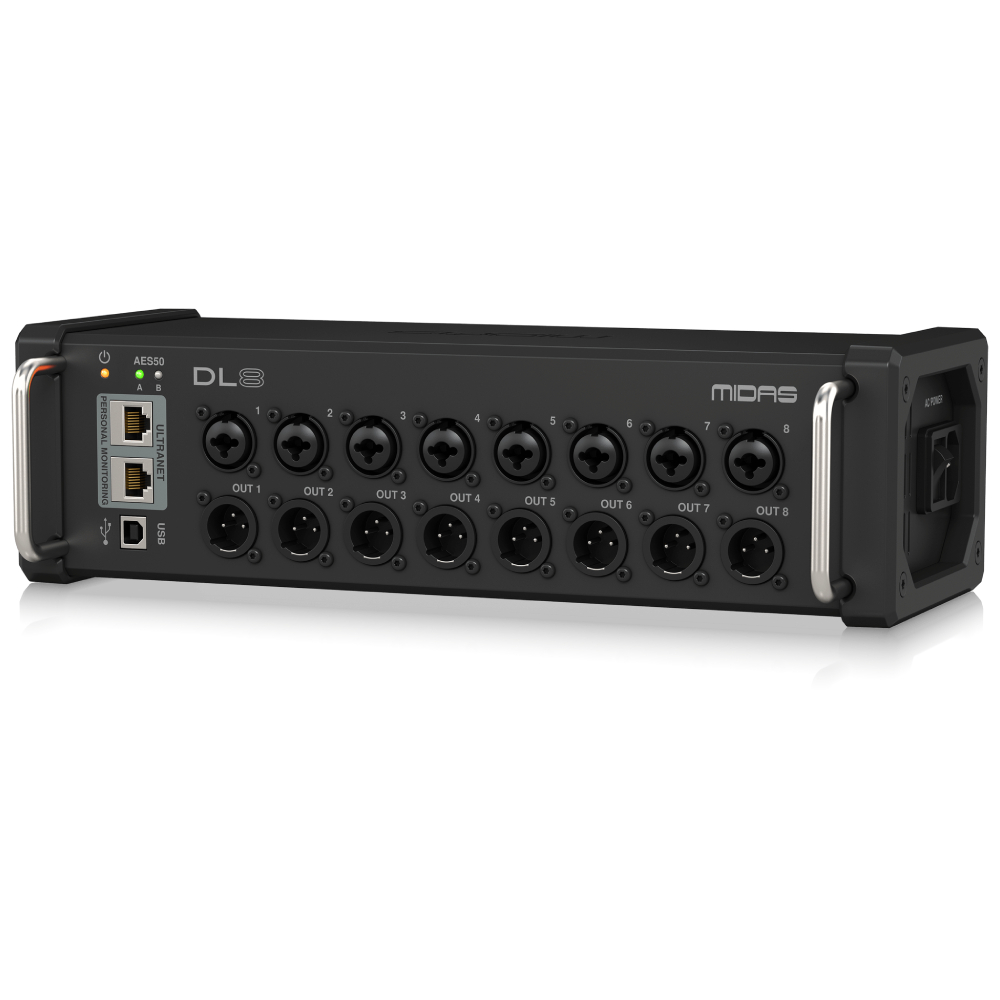 Midas DL8 PoE-Aktif 8 Giriş, 8 Çıkış Stage Box 3