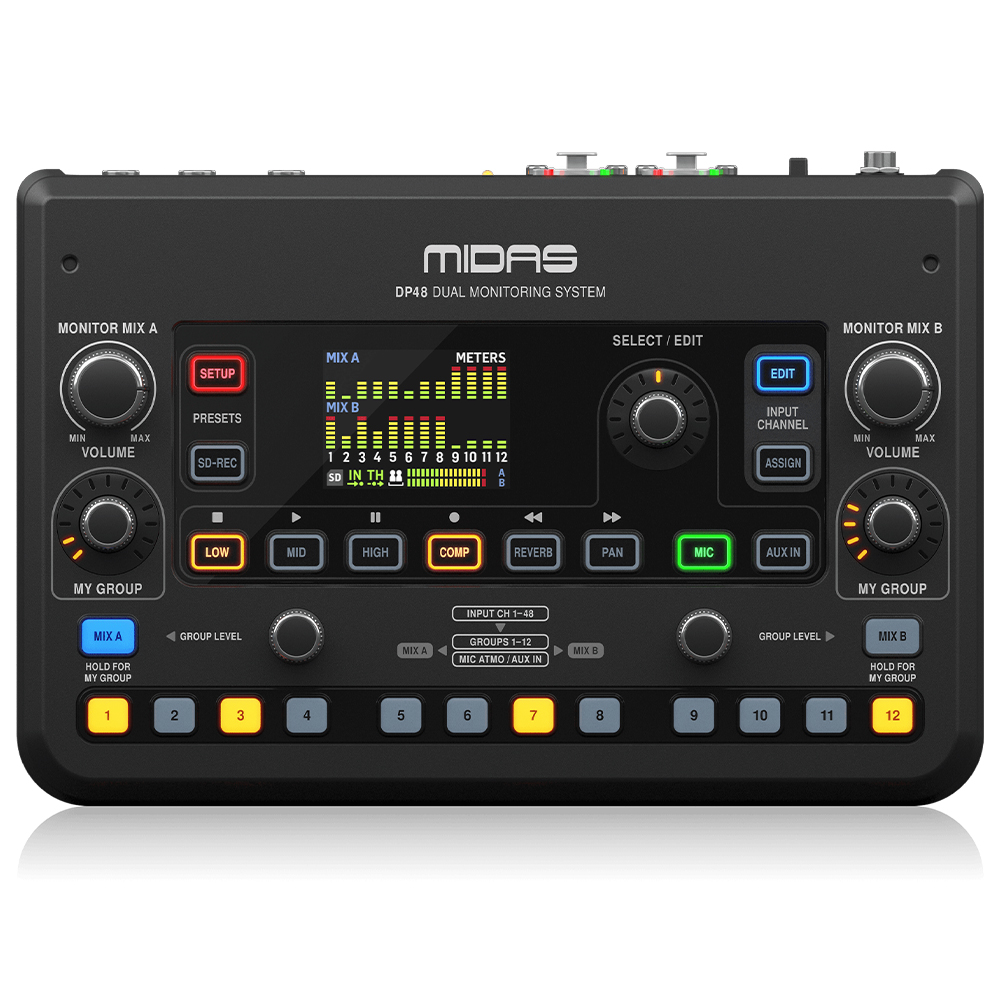 MIDAS DP48 48-Kanal Kişisel Monitör Mikseri 1