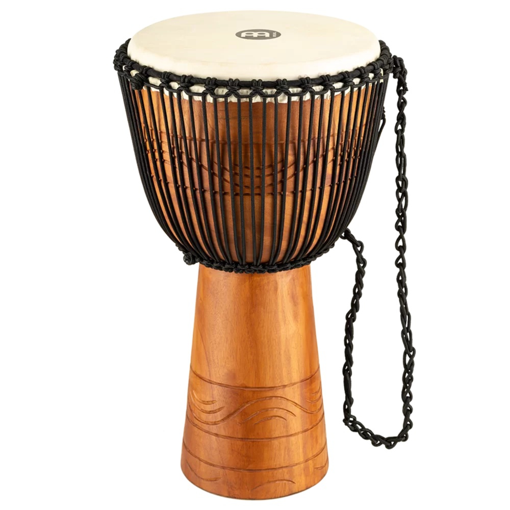 Meinl ADJ2-XL+BAG African Style Rope Tuned Series X-Large 13" Djembe (Brown) 1
