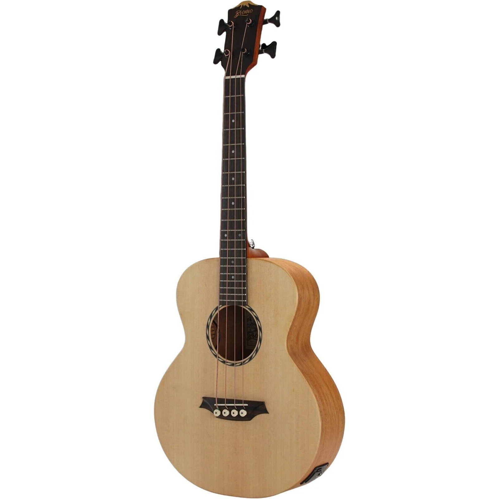 Bromo BAT8E Elektro Akustik Bas Gitar (Natural) 1