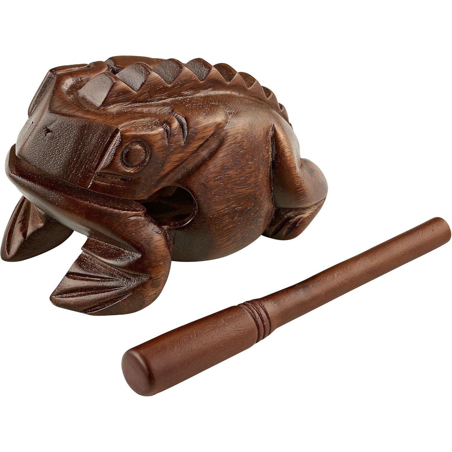 Meinl Large Wooden Frog Guiro  (Brown) 1