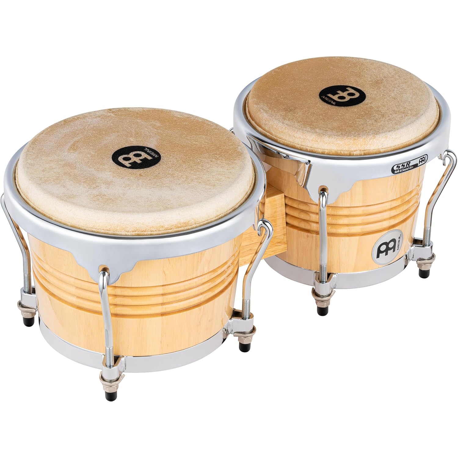 Meinl 6.75 - 8"  Bongo Set  (Wood Natural) 1