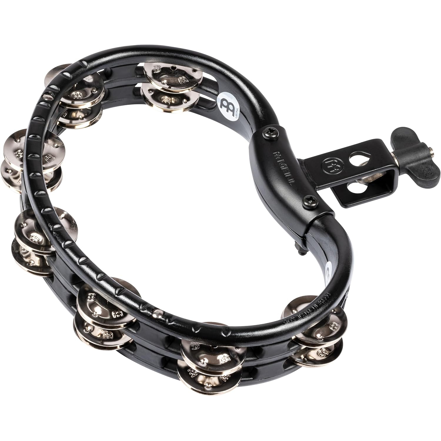 Meinl TMT2BK Traditional Mountable Abs Series Mountable Molded Abs Tamburin (BlackI 1