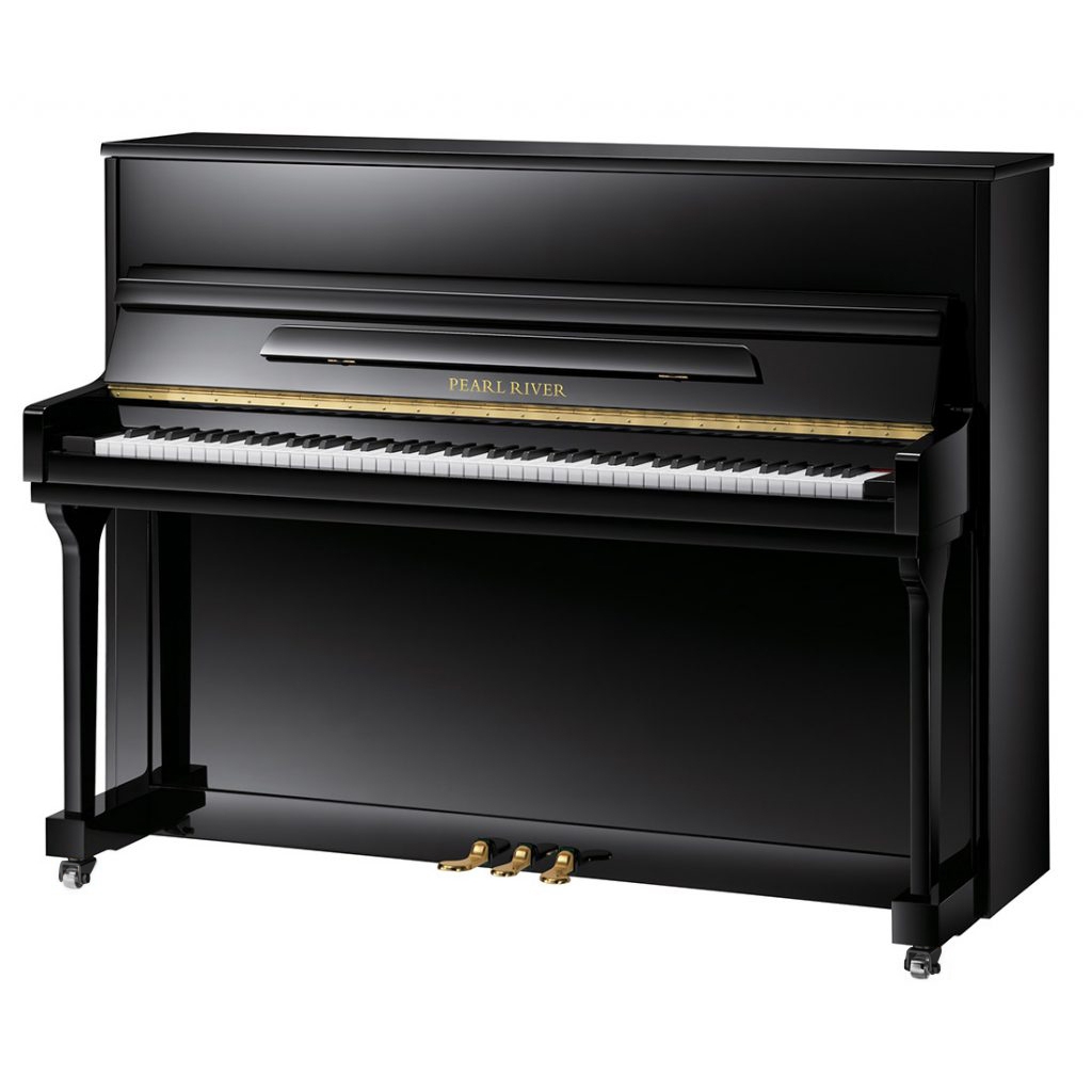 Pearl River UP115M2 Akustik Duvar Piyanosu (Parlak Siyah) 1