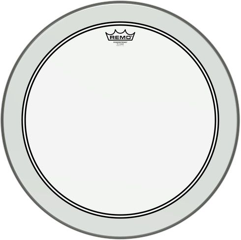 REMO P3-1318-C2- Powerstroke® P3 Şeffaf 18" Bas Davul Derisi 1