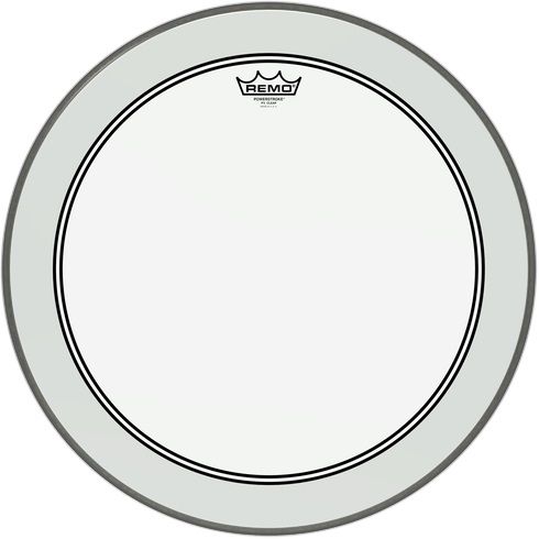 REMO P3-1322-C2- Powerstroke® P3 Şeffaf 22" Bas Davul Derisi 1