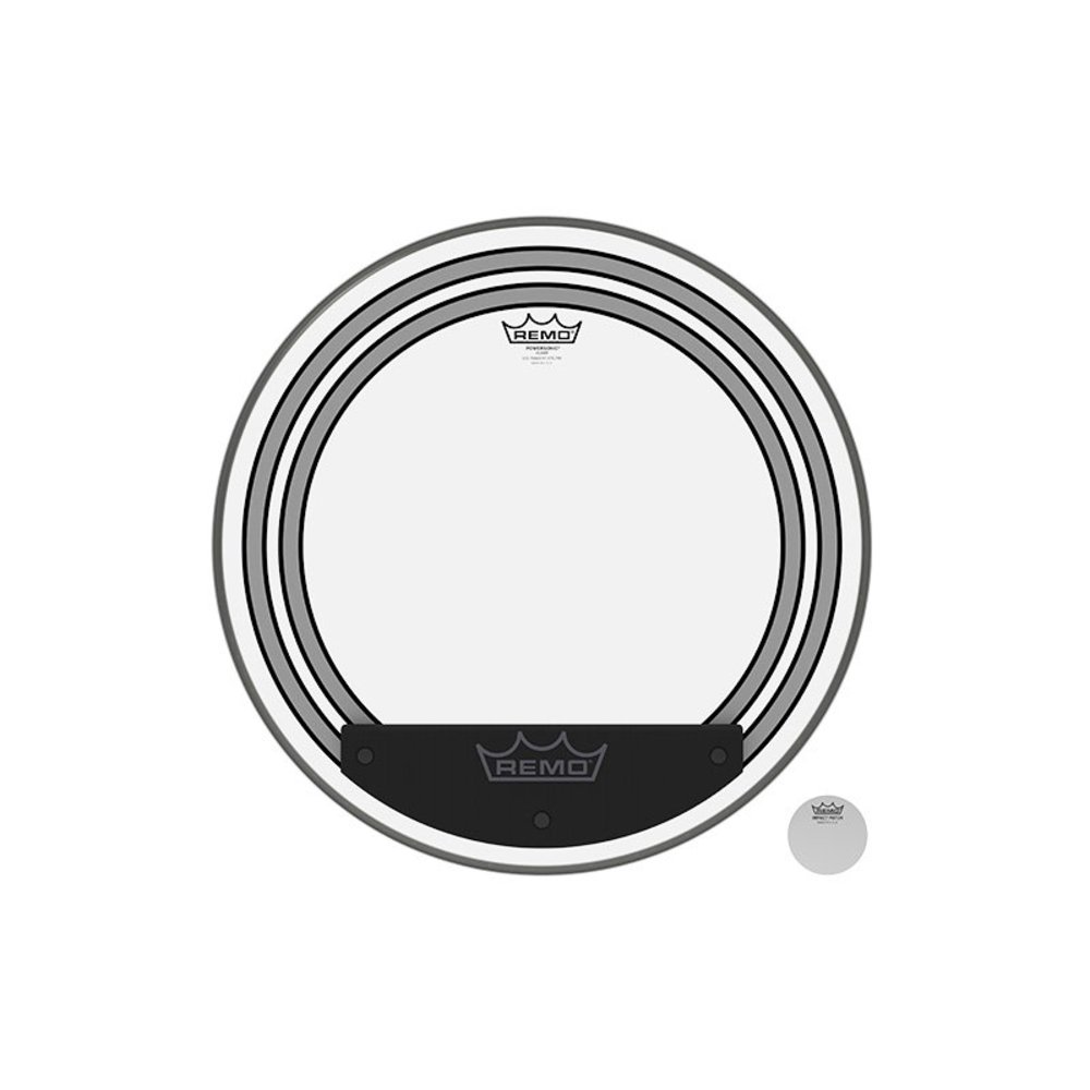 REMO POWERSONIC® CLEAR 20 inç Kick Derisi 1