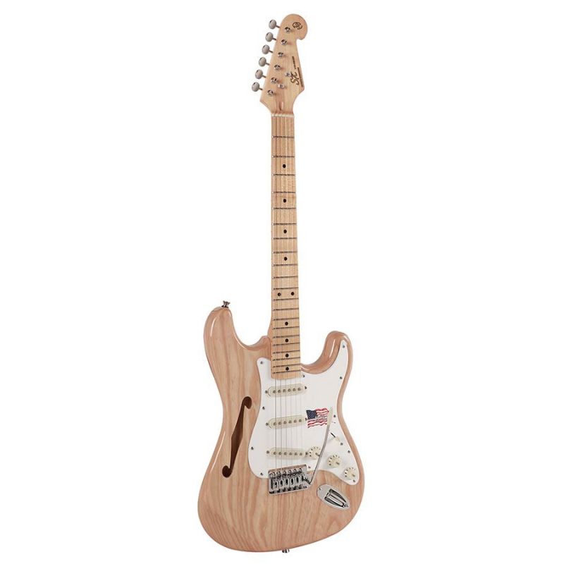 SX SST/ASH/H/NA Hollow Body Elektro Gitar (Natural) 1
